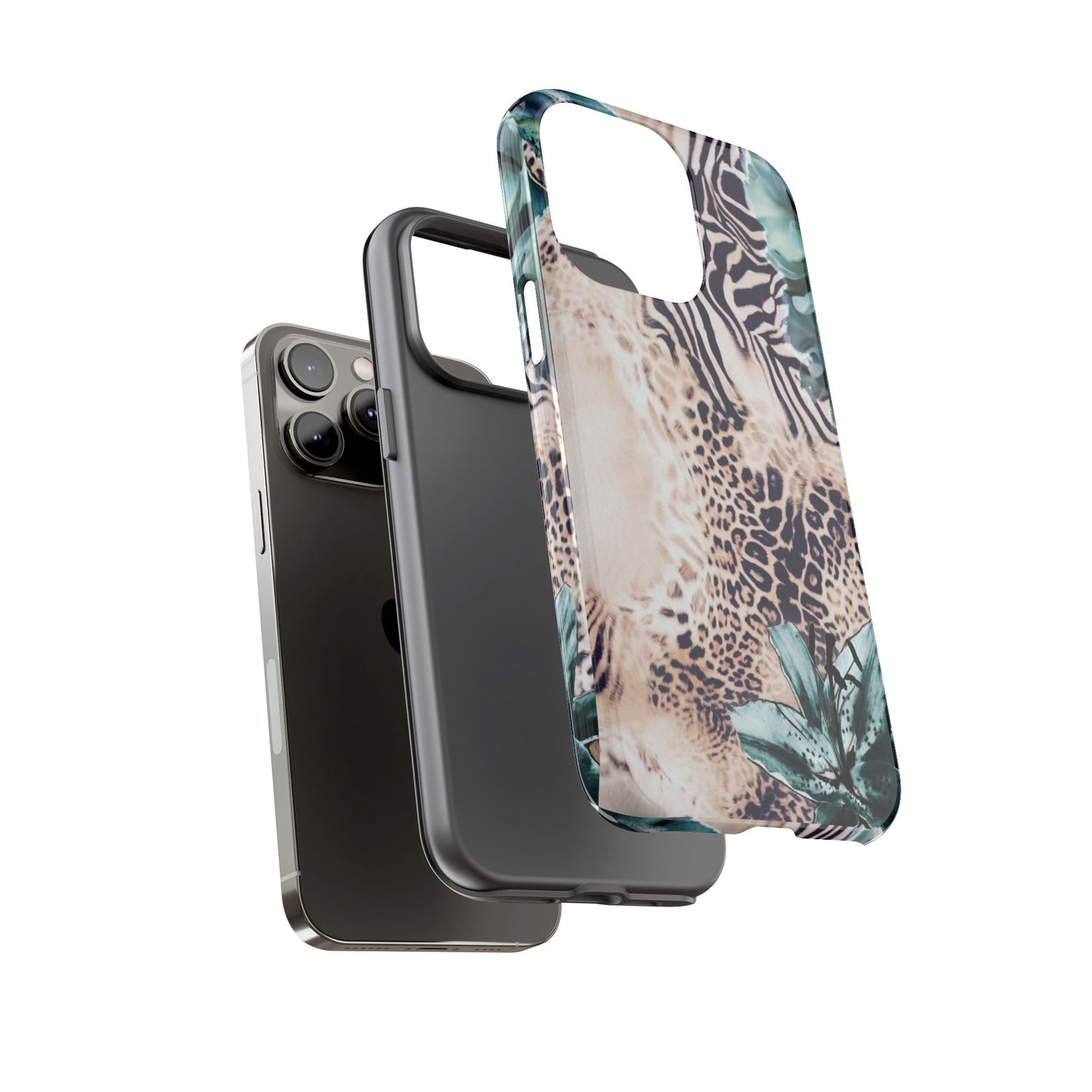 Tough Cases - Tropical Leopard & Zebra Phone Case