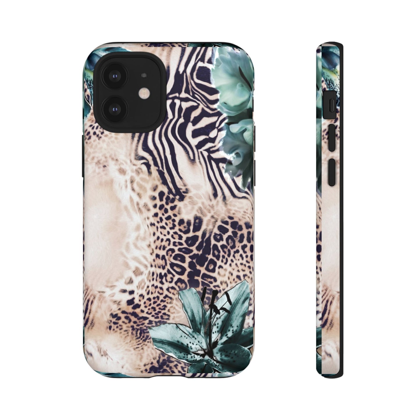 Tough Cases - Tropical Leopard & Zebra Phone Case