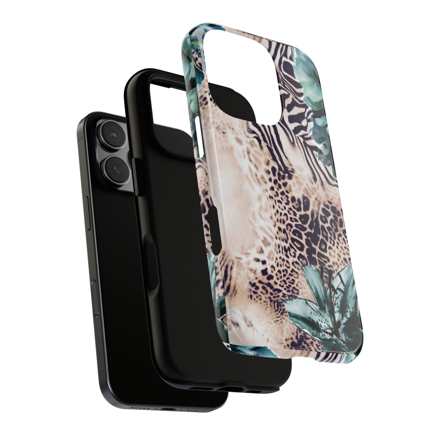 Tough Cases - Tropical Leopard & Zebra Phone Case