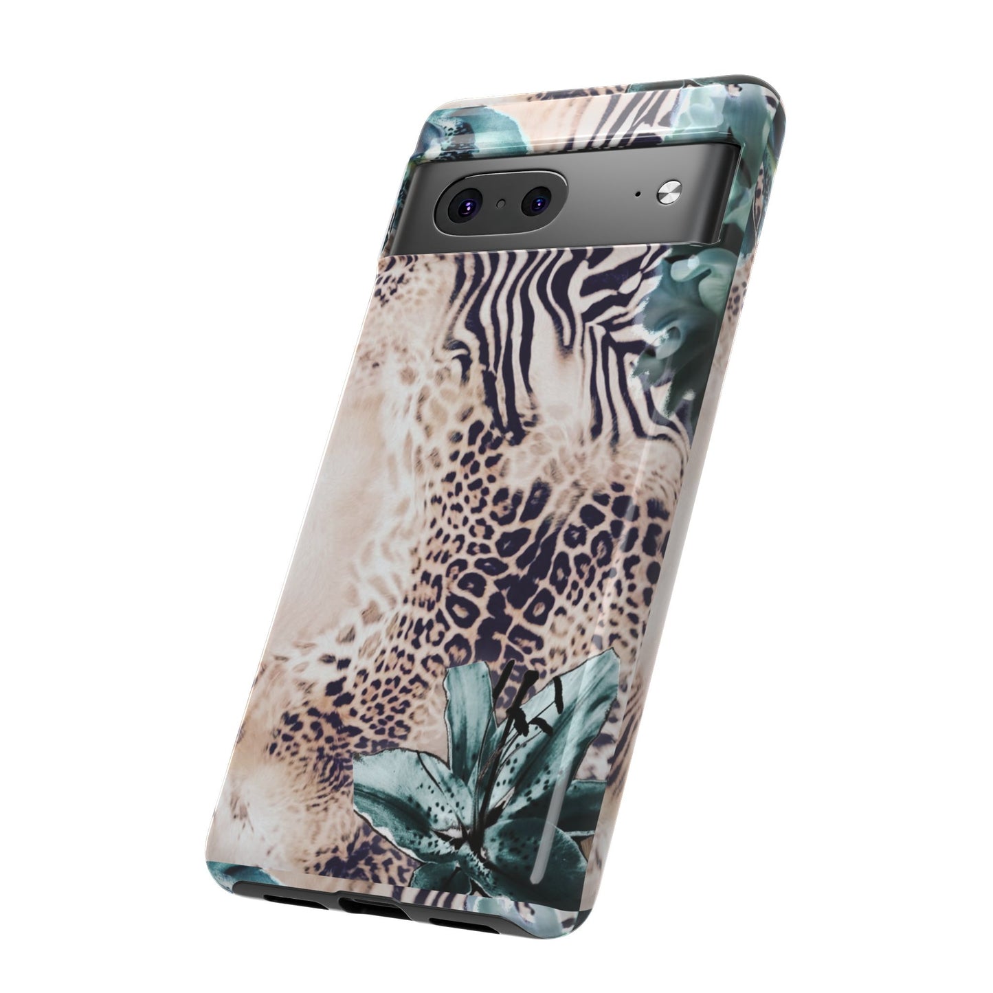 Tough Cases - Tropical Leopard & Zebra Phone Case