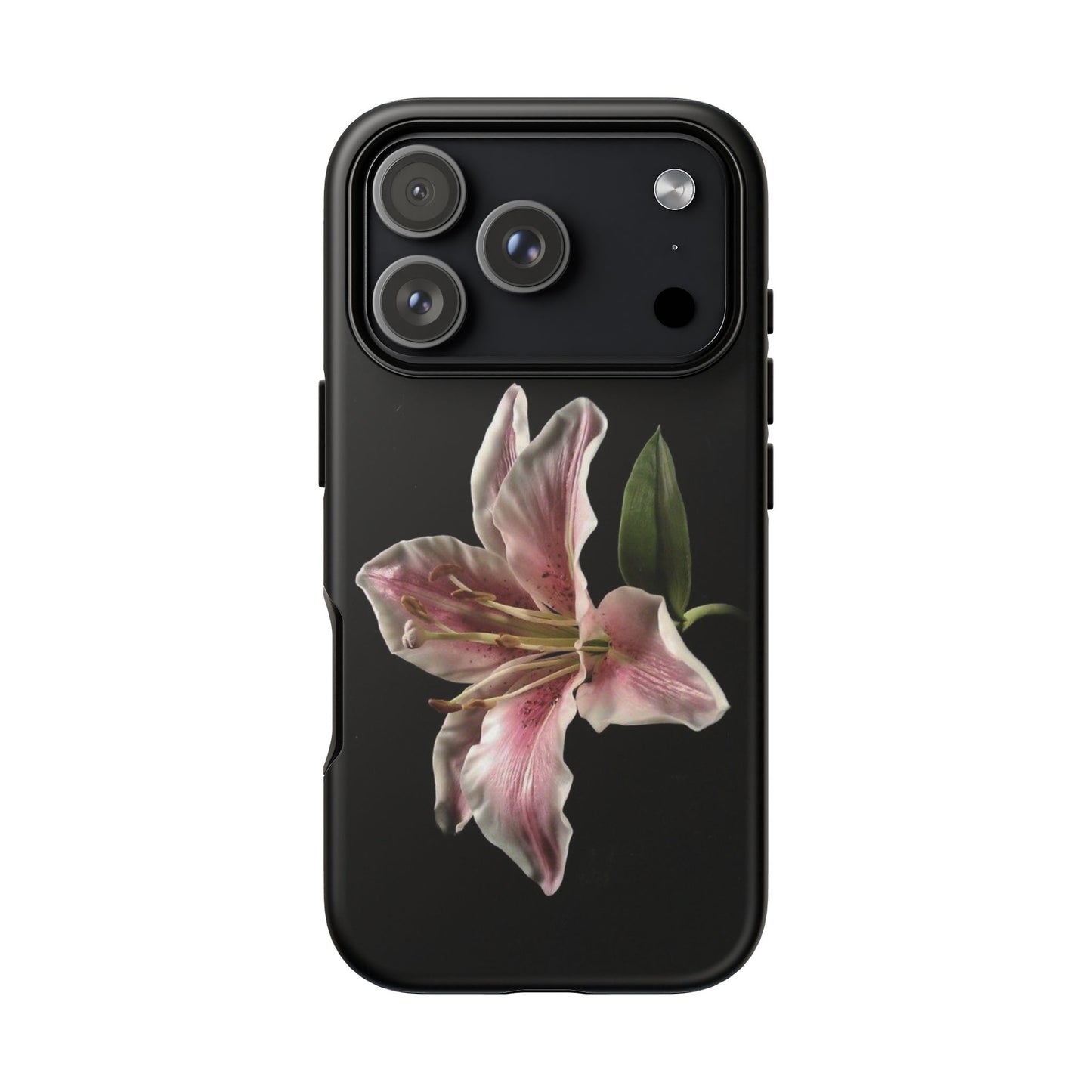 Pink Lily Tough Phone Case — Slim Protective Floral iPhone Cover