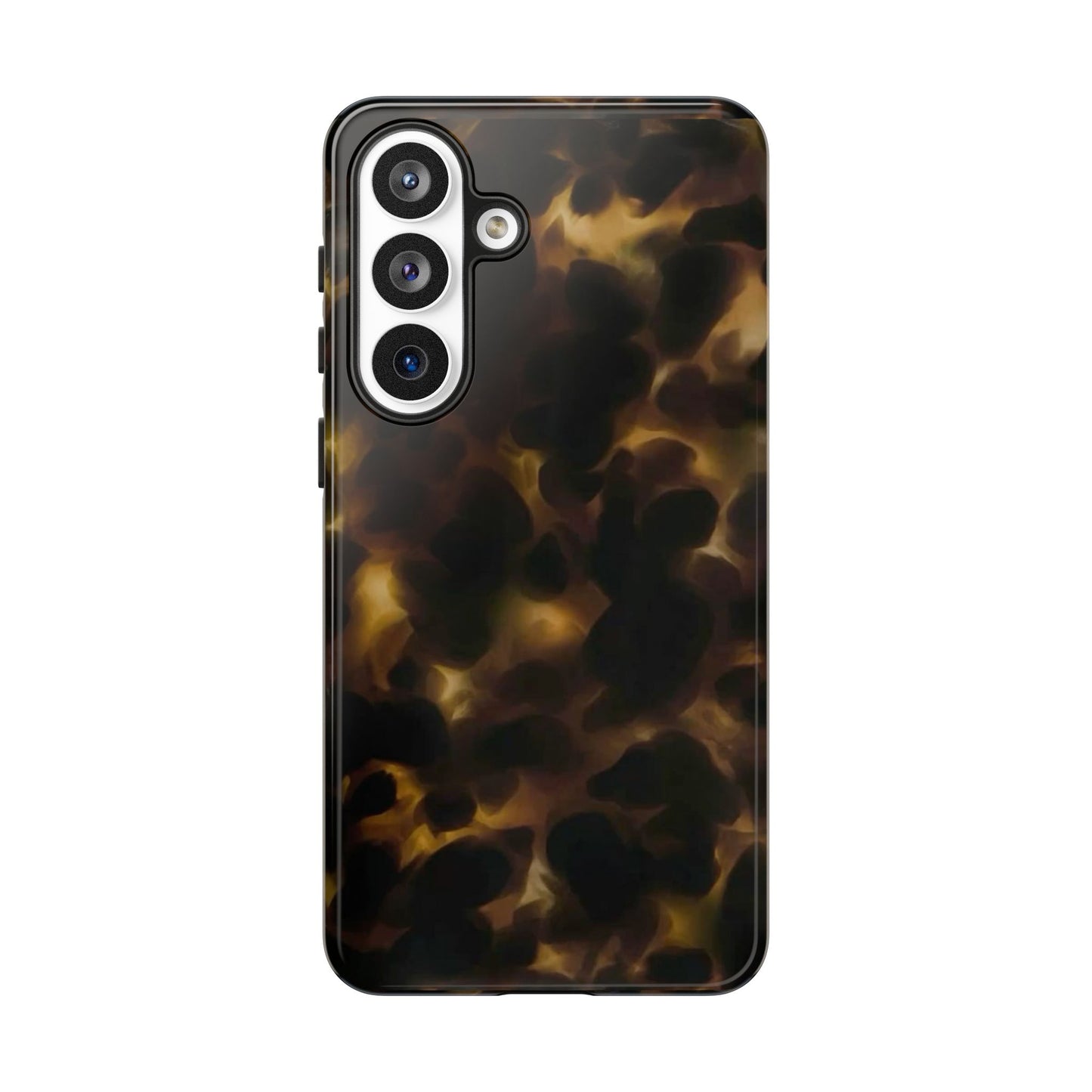 Tortoiseshell Phone Case — Protective Tough Case with Classic Brown Pattern