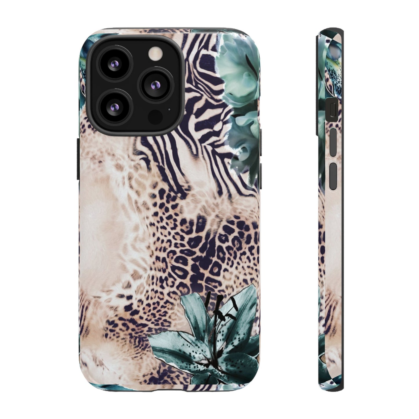 Tough Cases - Tropical Leopard & Zebra Phone Case