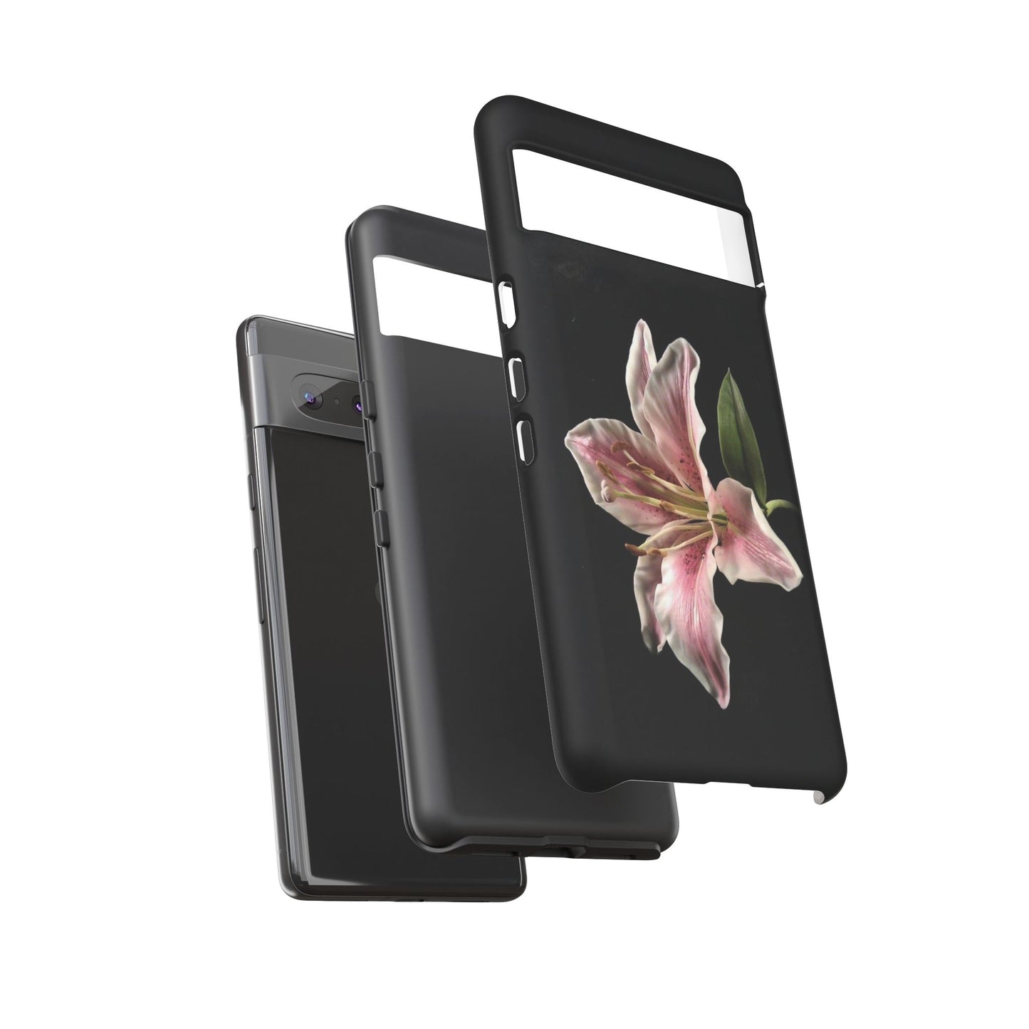 Pink Lily Tough Phone Case — Slim Protective Floral iPhone Cover