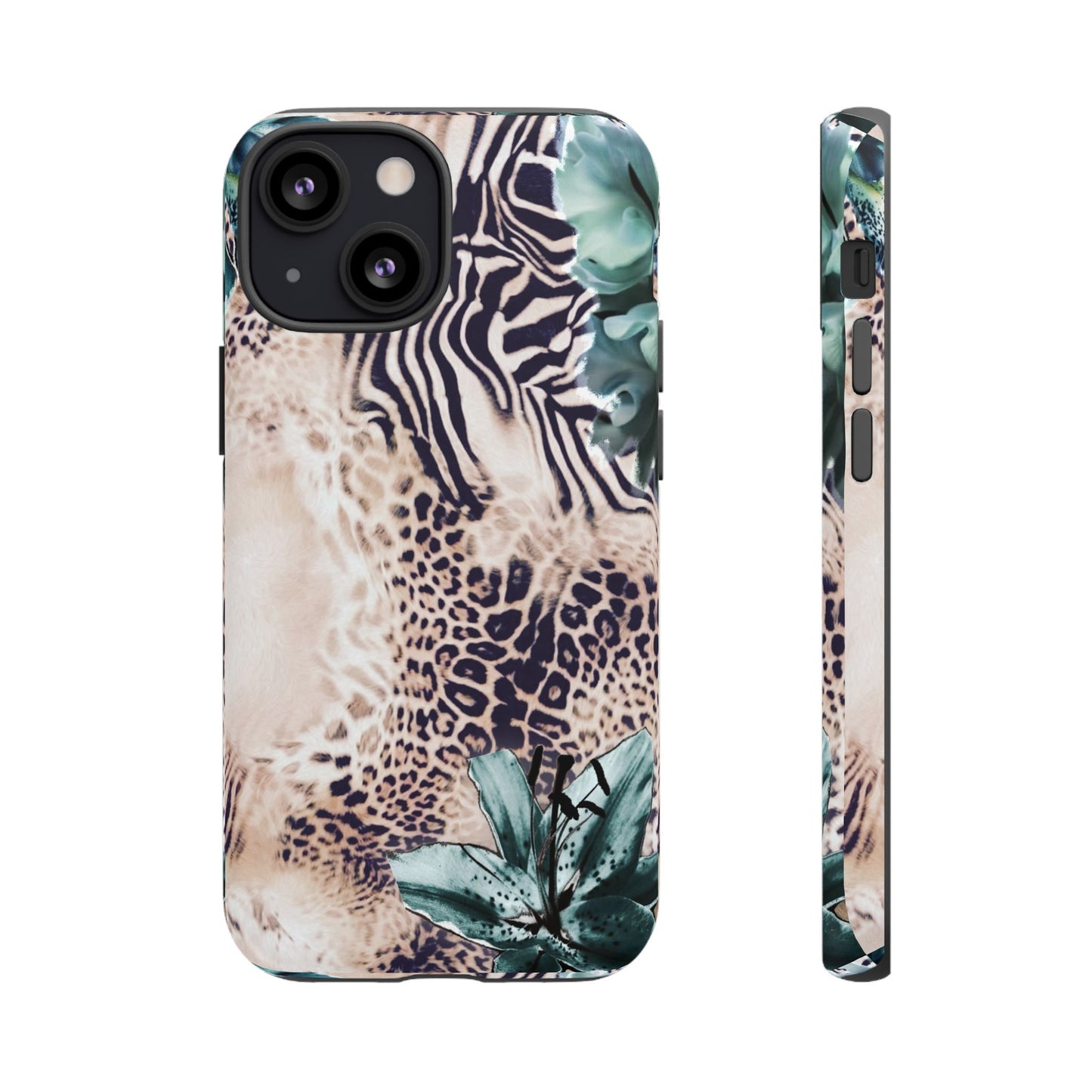 Tough Cases - Tropical Leopard & Zebra Phone Case