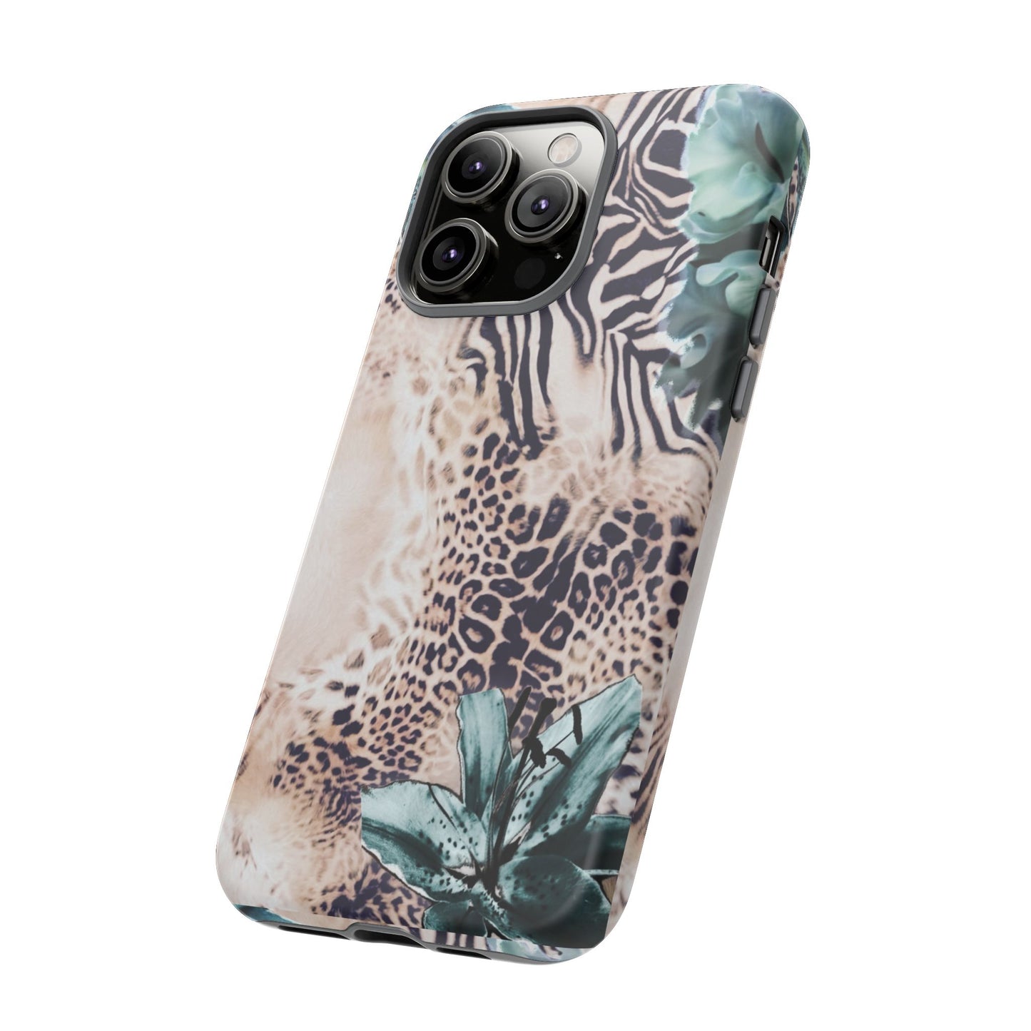 Tough Cases - Tropical Leopard & Zebra Phone Case