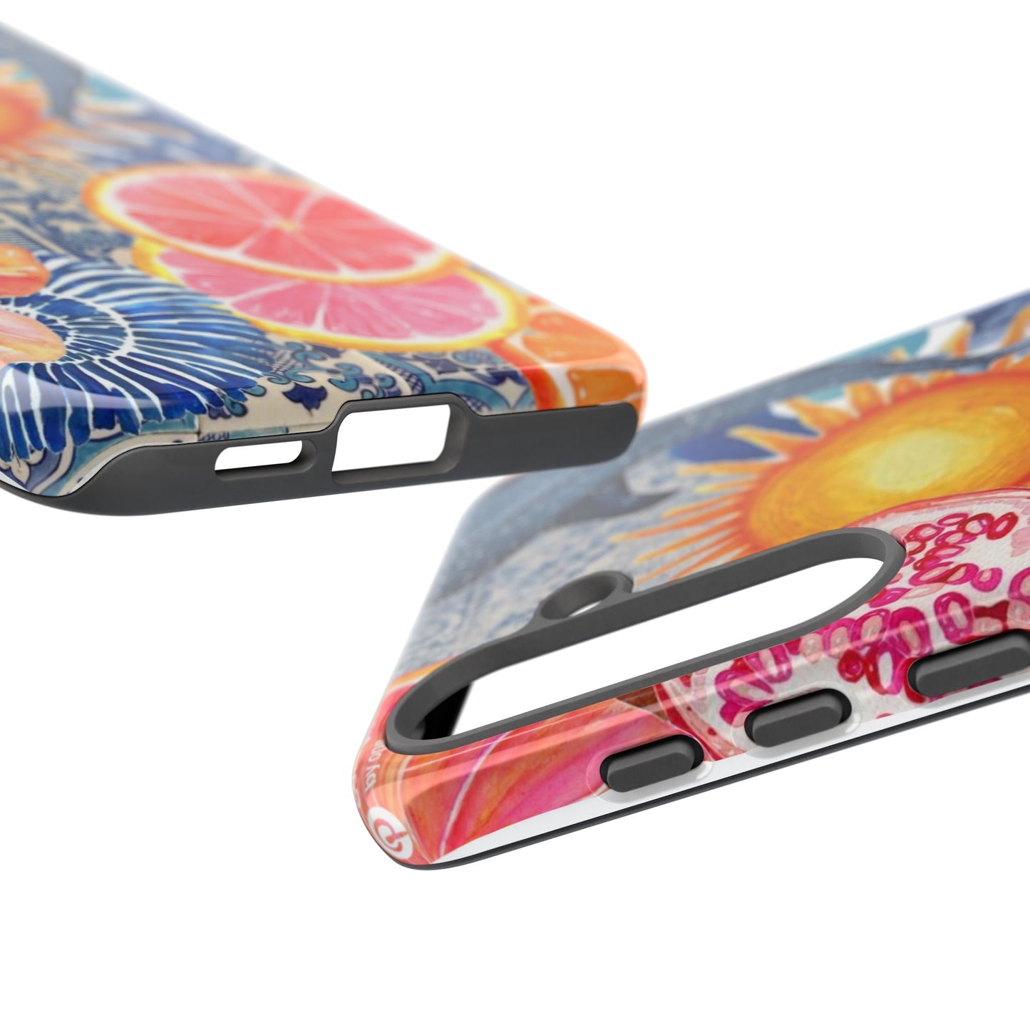 Tough Cases — Tropical Citrus Sun & Dolphin Phone Case