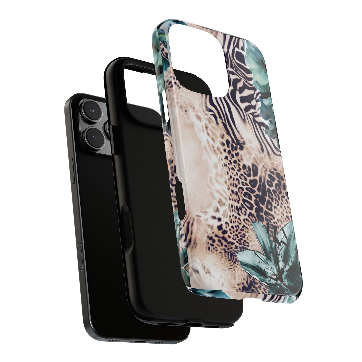 Tough Cases - Tropical Leopard & Zebra Phone Case