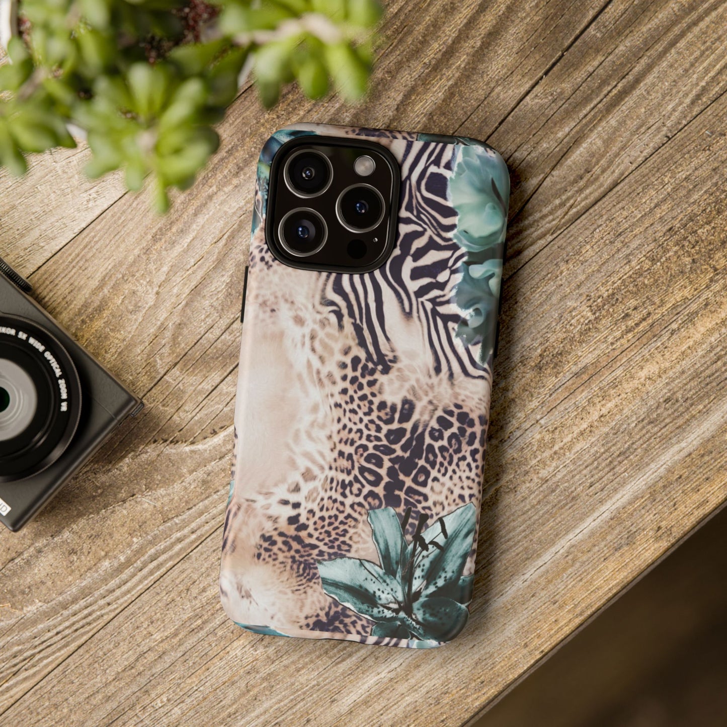 Tough Cases - Tropical Leopard & Zebra Phone Case