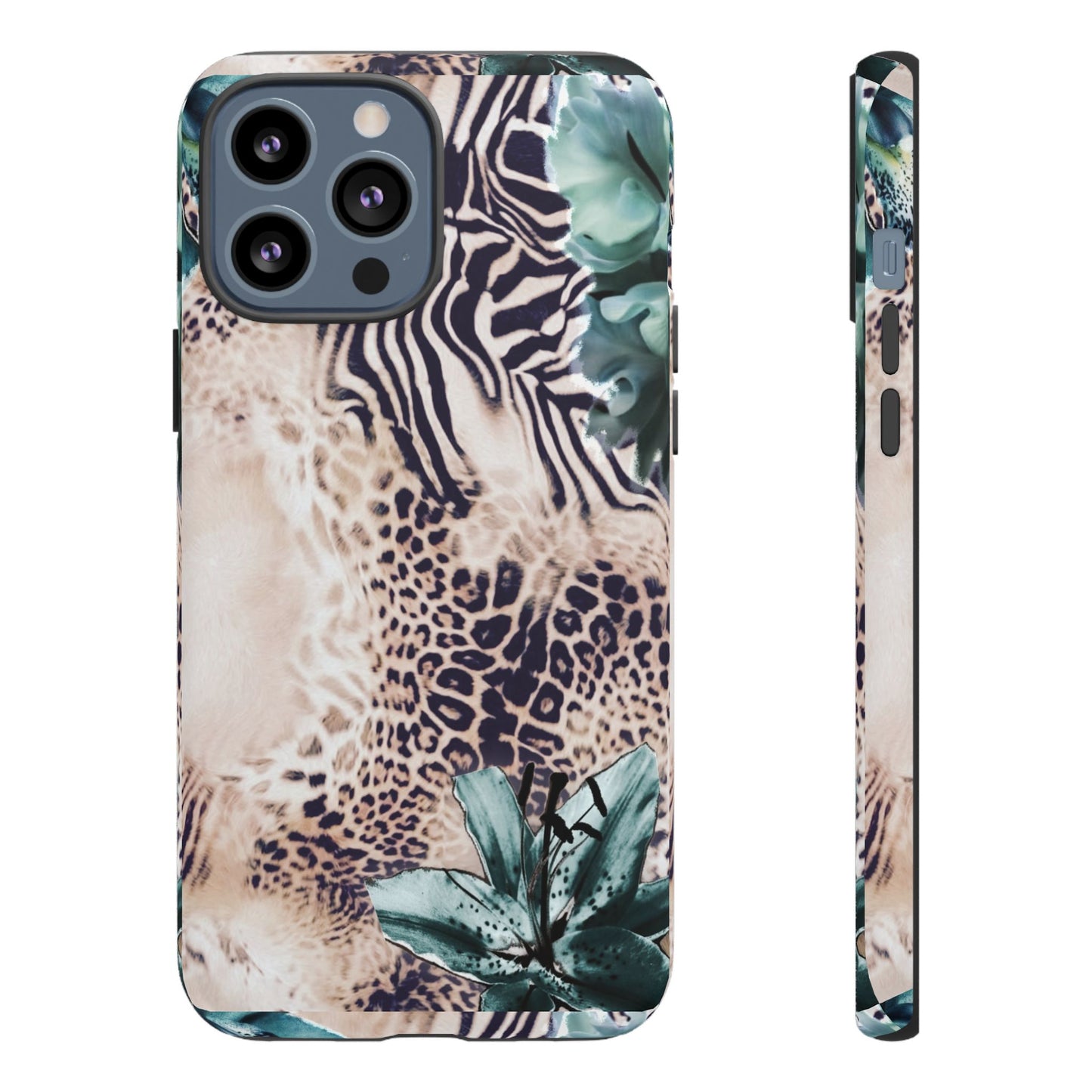 Tough Cases - Tropical Leopard & Zebra Phone Case