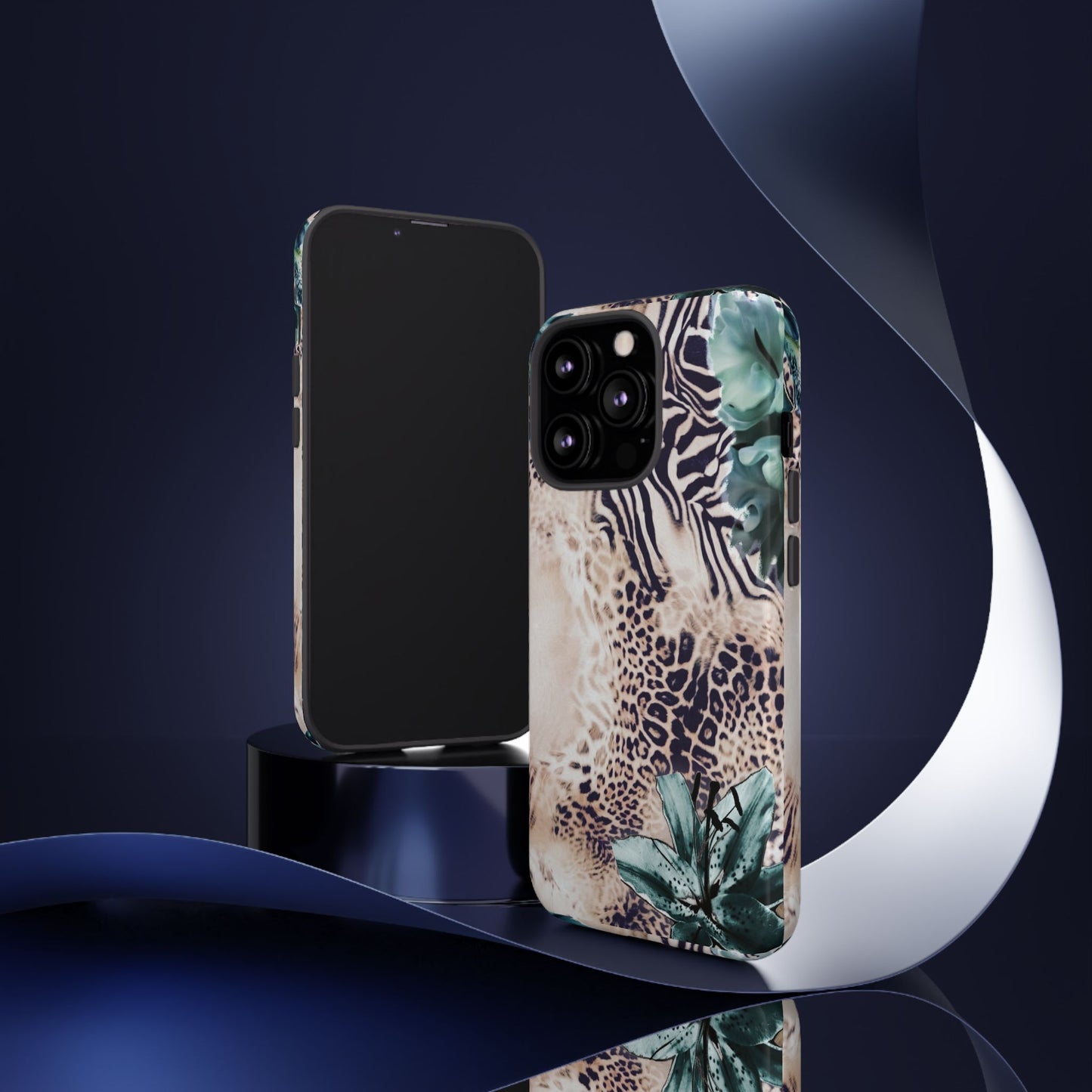 Tough Cases - Tropical Leopard & Zebra Phone Case