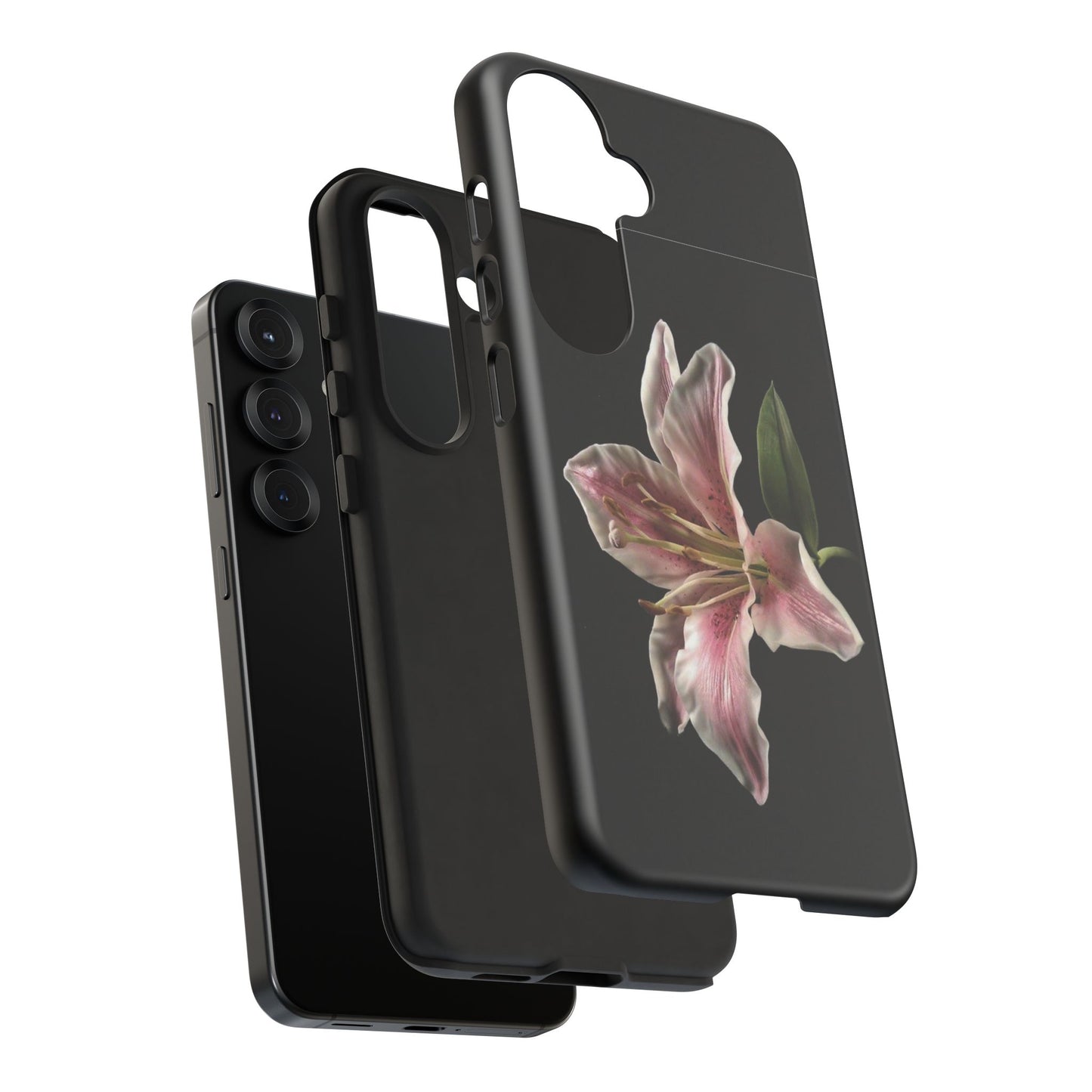 Pink Lily Tough Phone Case — Slim Protective Floral iPhone Cover
