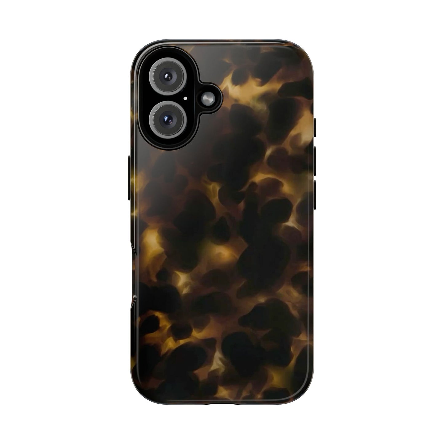 Tortoiseshell Phone Case — Protective Tough Case with Classic Brown Pattern