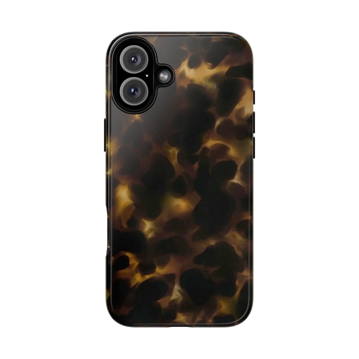 Tortoiseshell Phone Case — Protective Tough Case with Classic Brown Pattern