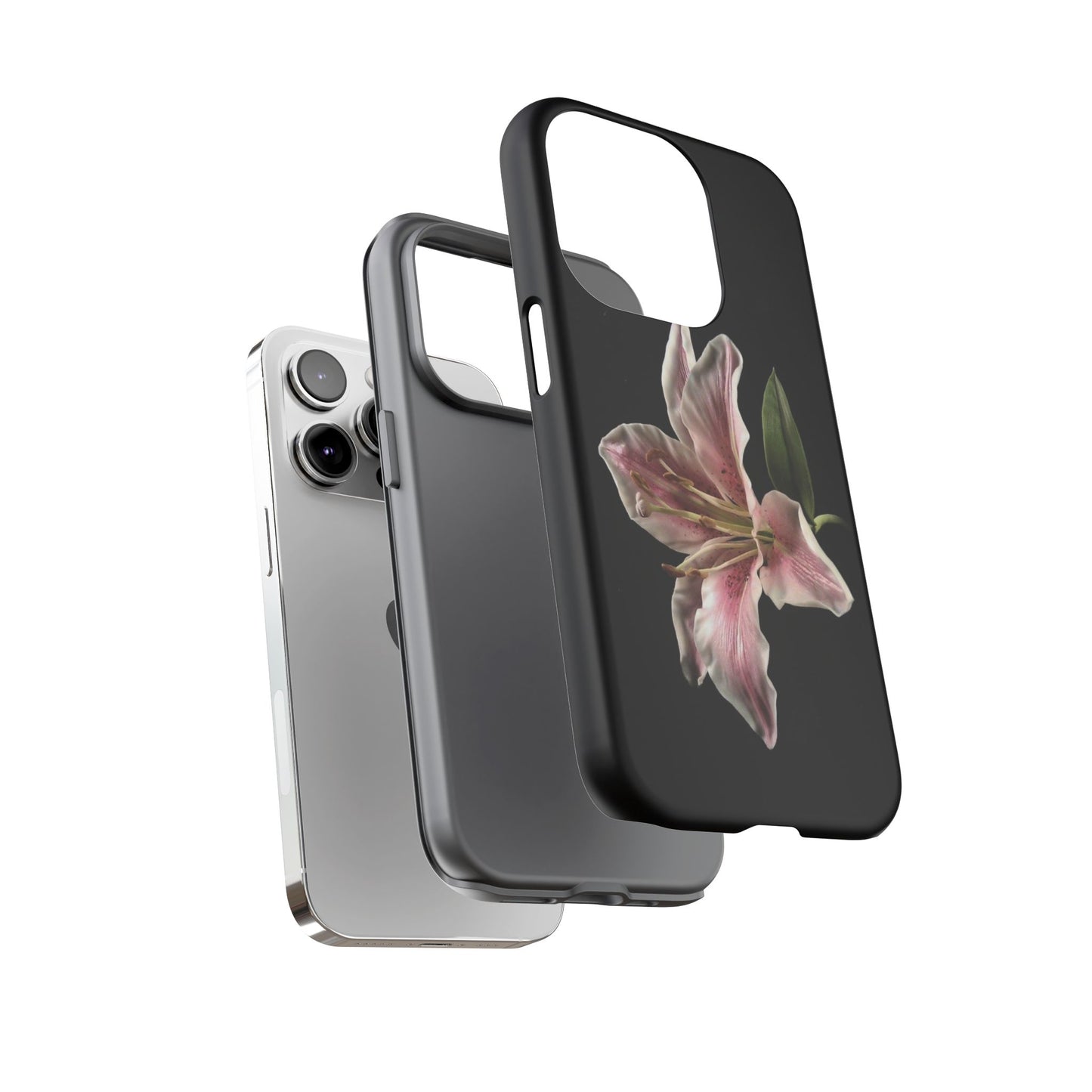 Pink Lily Tough Phone Case — Slim Protective Floral iPhone Cover