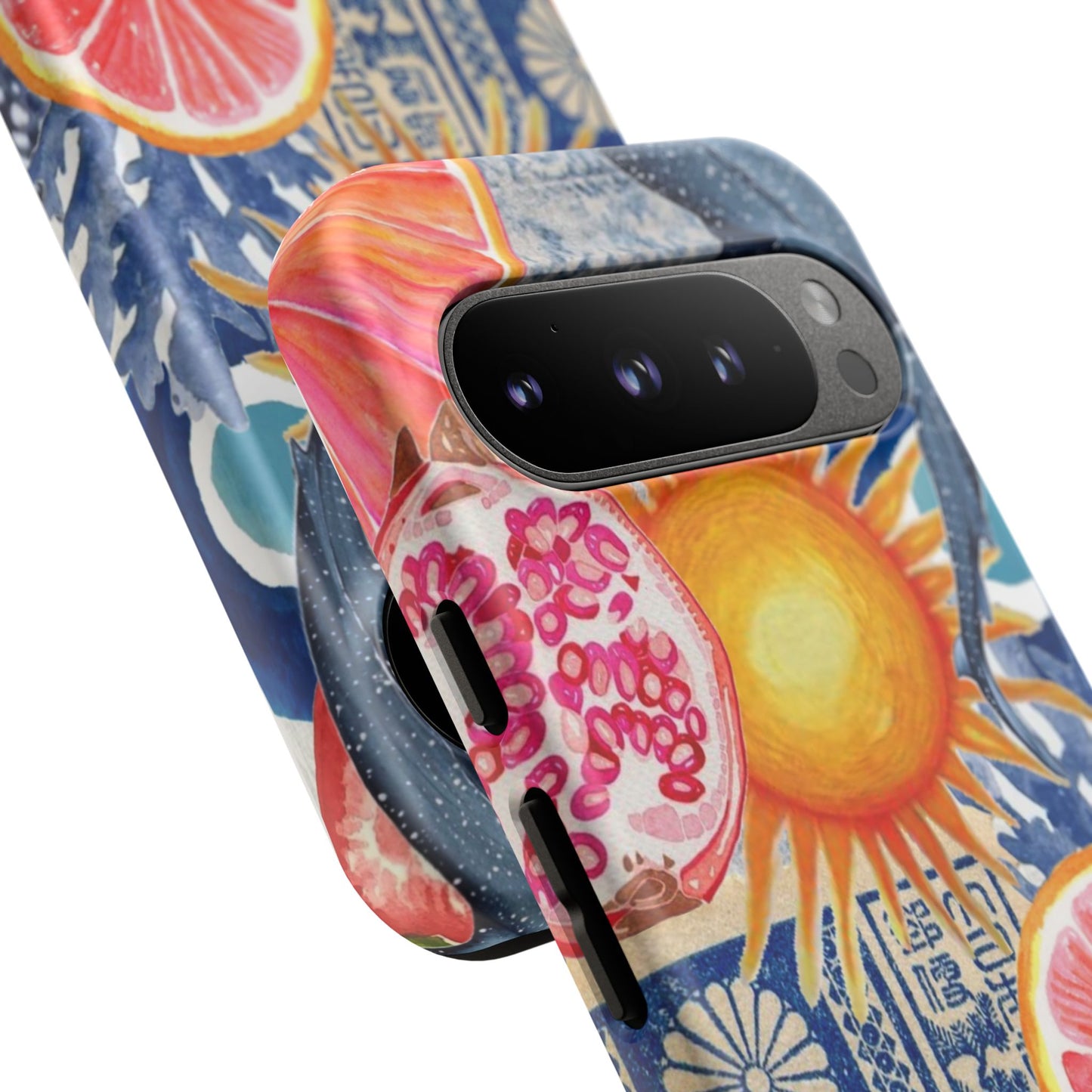 Tough Cases — Tropical Citrus Sun & Dolphin Phone Case