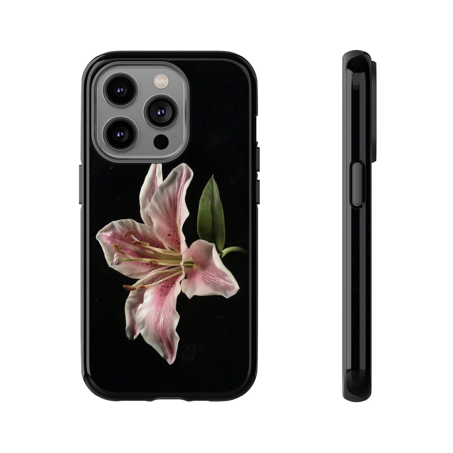 Pink Lily Tough Phone Case — Slim Protective Floral iPhone Cover