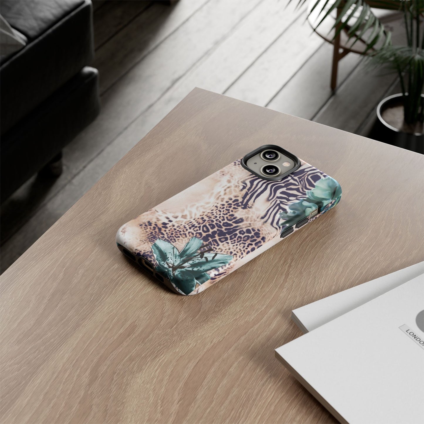 Tough Cases - Tropical Leopard & Zebra Phone Case