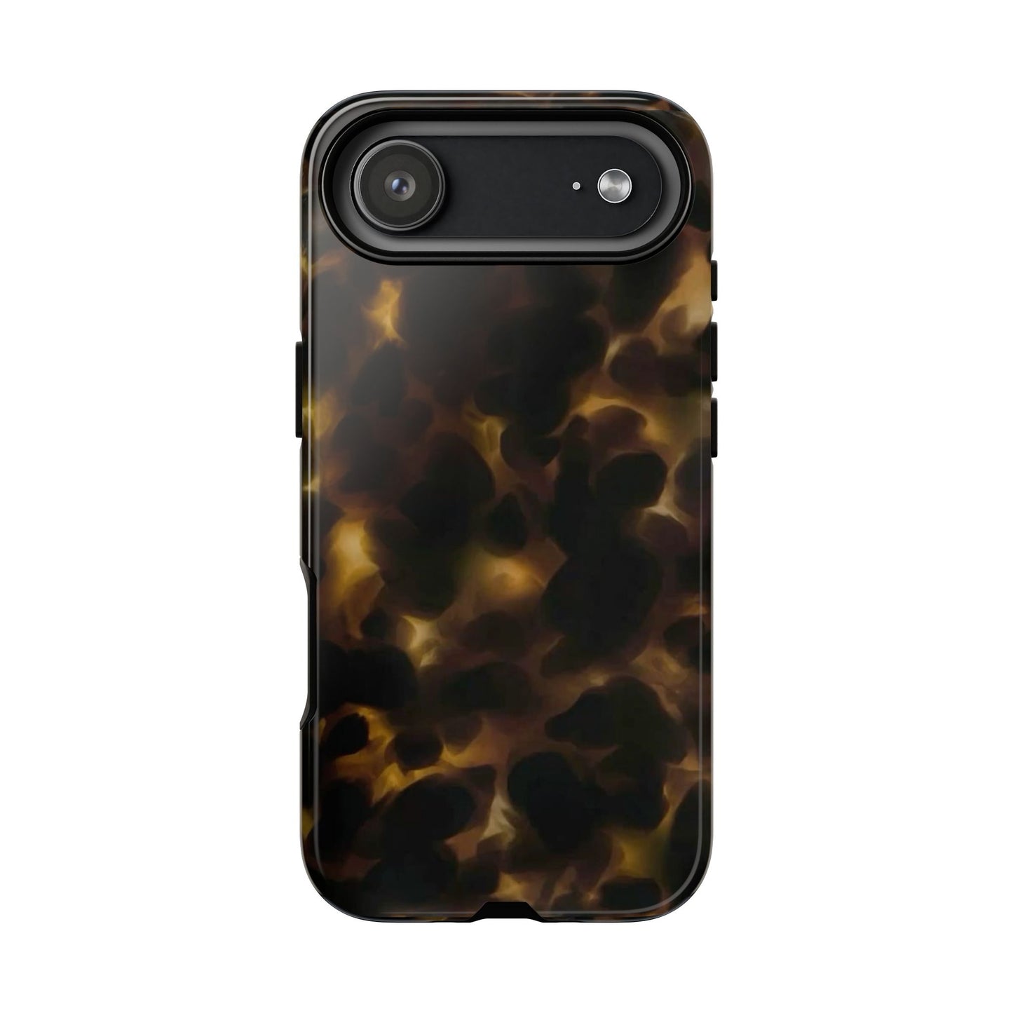 Tortoiseshell Phone Case — Protective Tough Case with Classic Brown Pattern