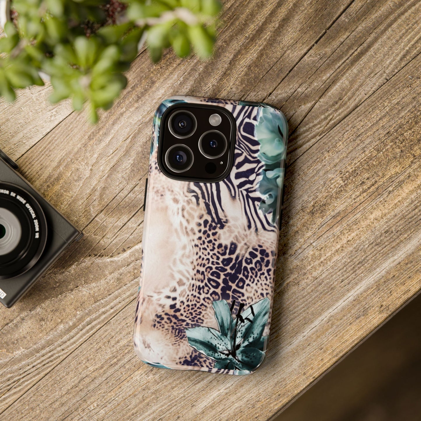 Tough Cases - Tropical Leopard & Zebra Phone Case