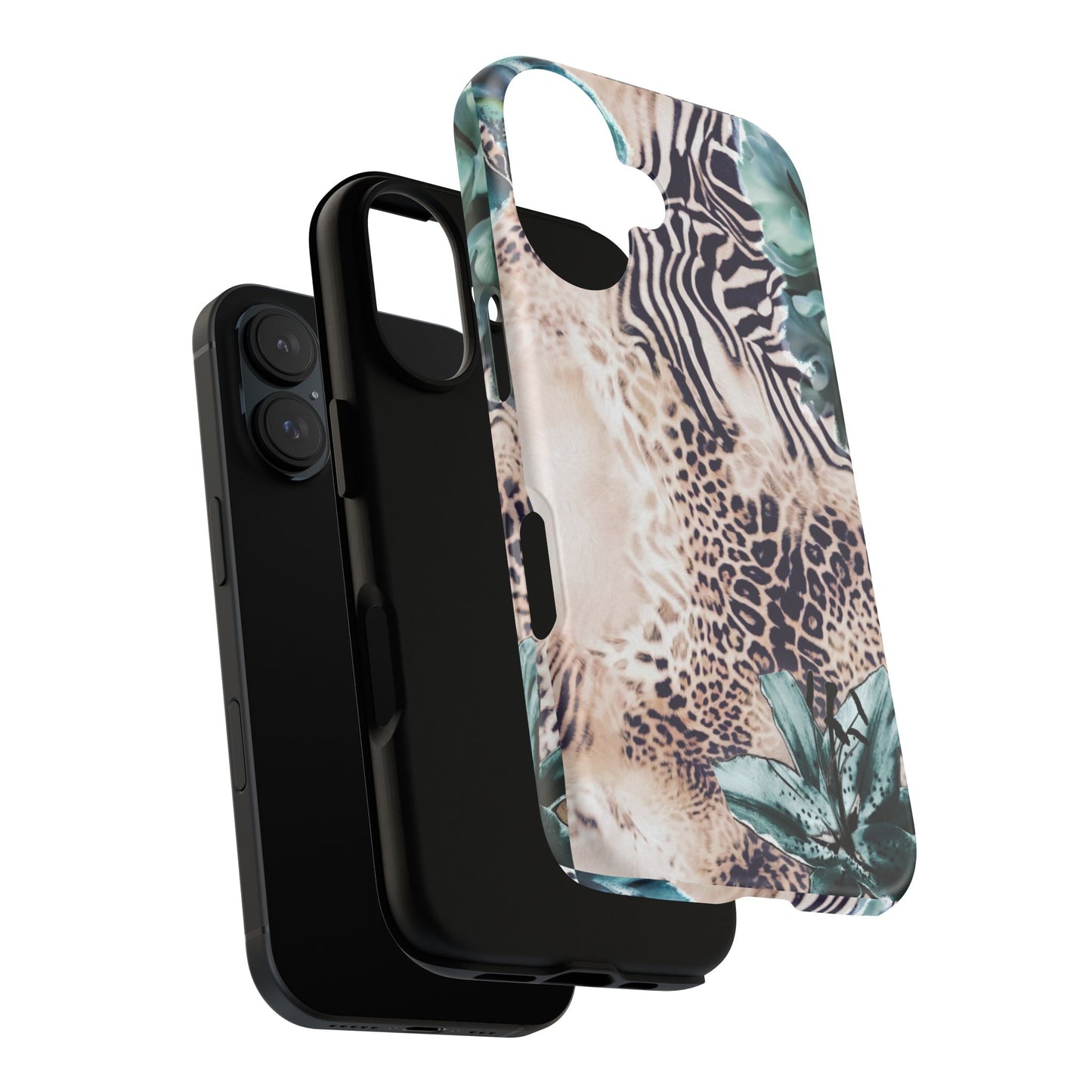 Tough Cases - Tropical Leopard & Zebra Phone Case