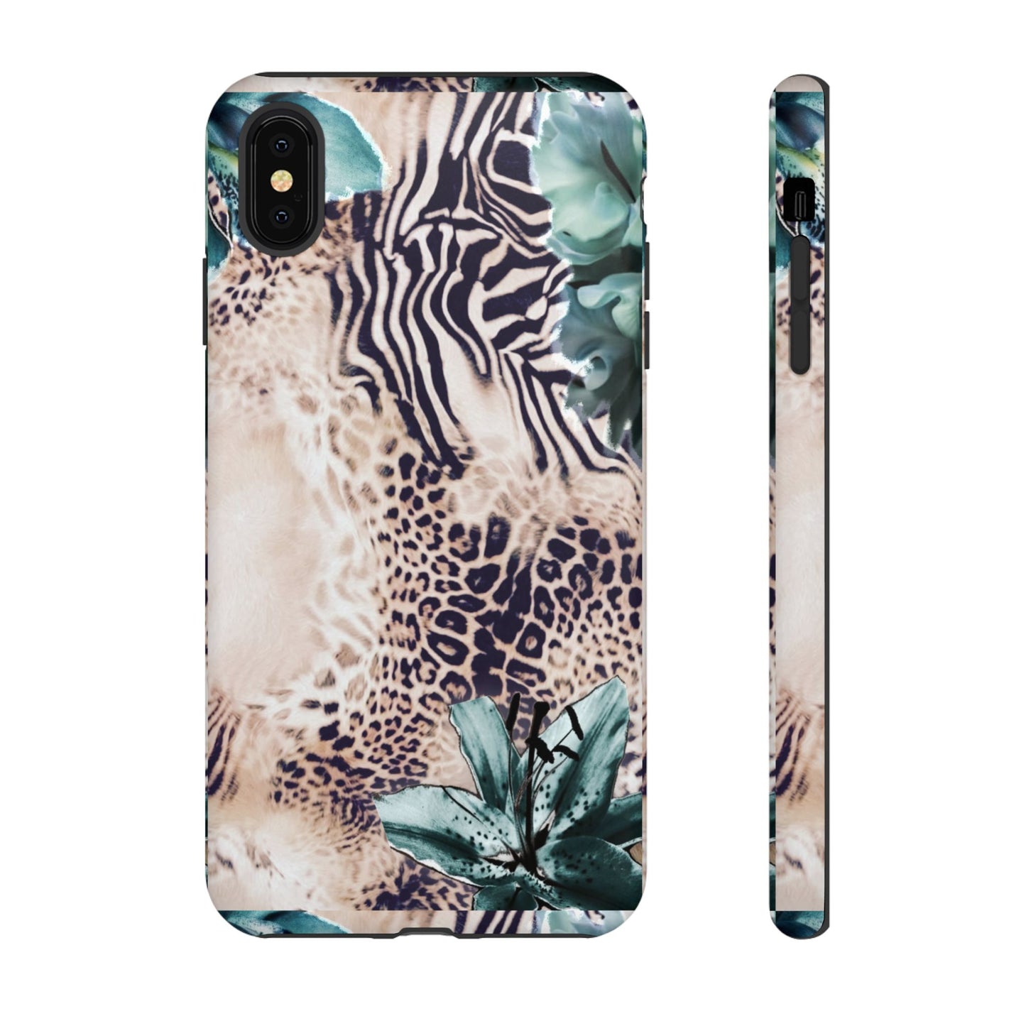Tough Cases - Tropical Leopard & Zebra Phone Case