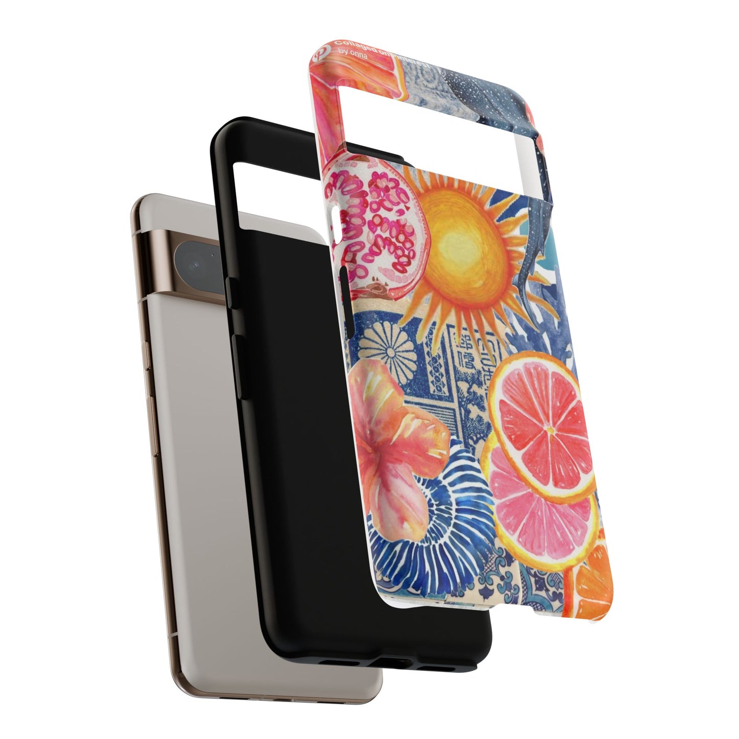 Tough Cases — Tropical Citrus Sun & Dolphin Phone Case