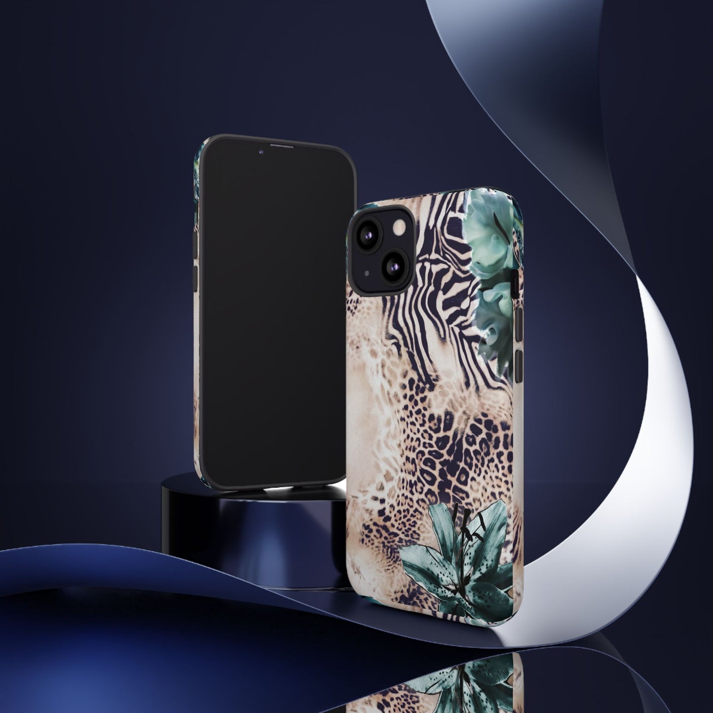 Tough Cases - Tropical Leopard & Zebra Phone Case