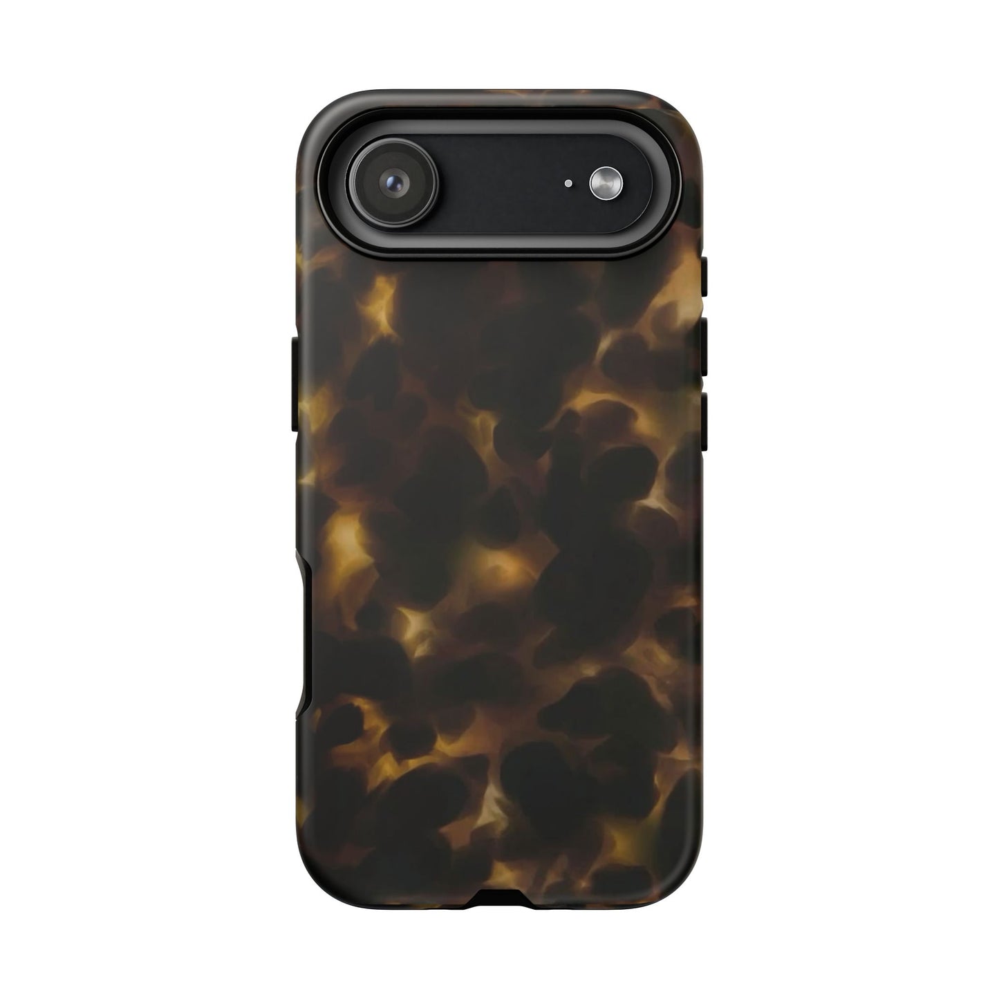 Tortoiseshell Phone Case — Protective Tough Case with Classic Brown Pattern