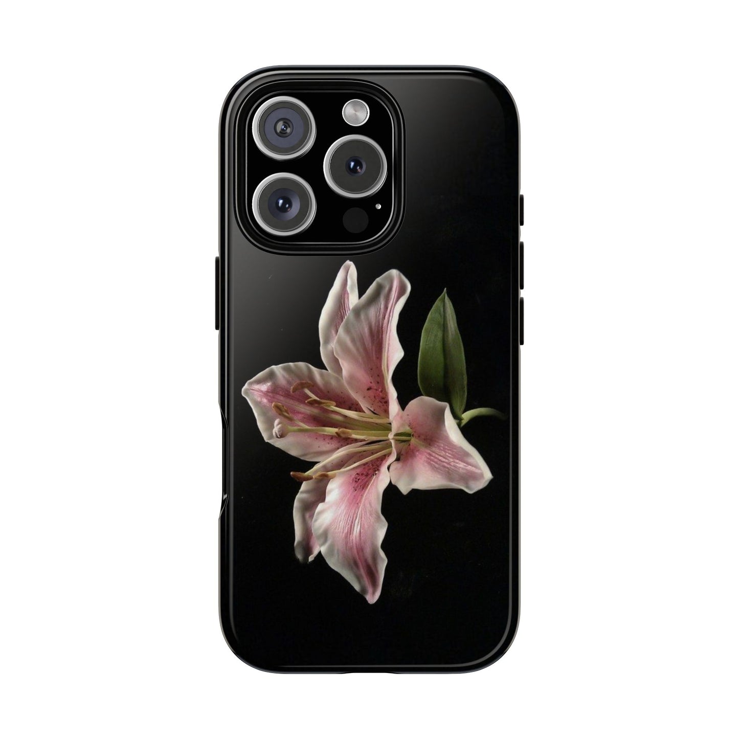 Pink Lily Tough Phone Case — Slim Protective Floral iPhone Cover