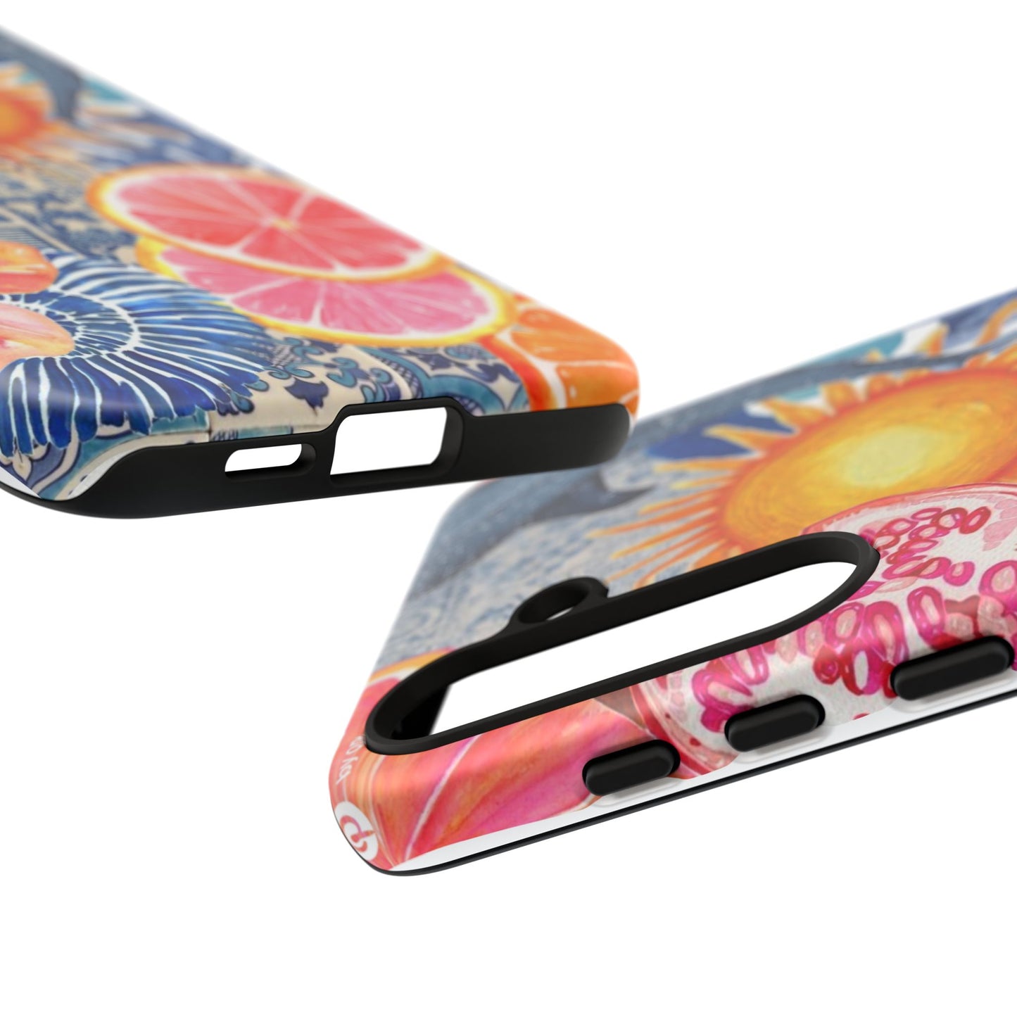 Tough Cases — Tropical Citrus Sun & Dolphin Phone Case