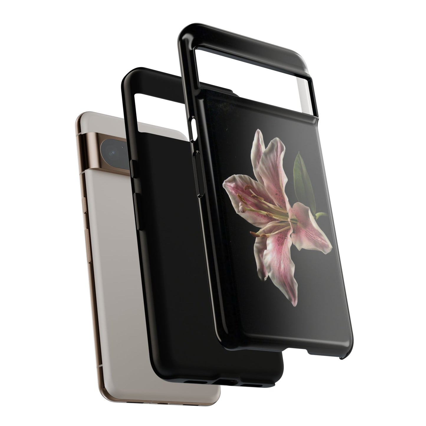 Pink Lily Tough Phone Case — Slim Protective Floral iPhone Cover