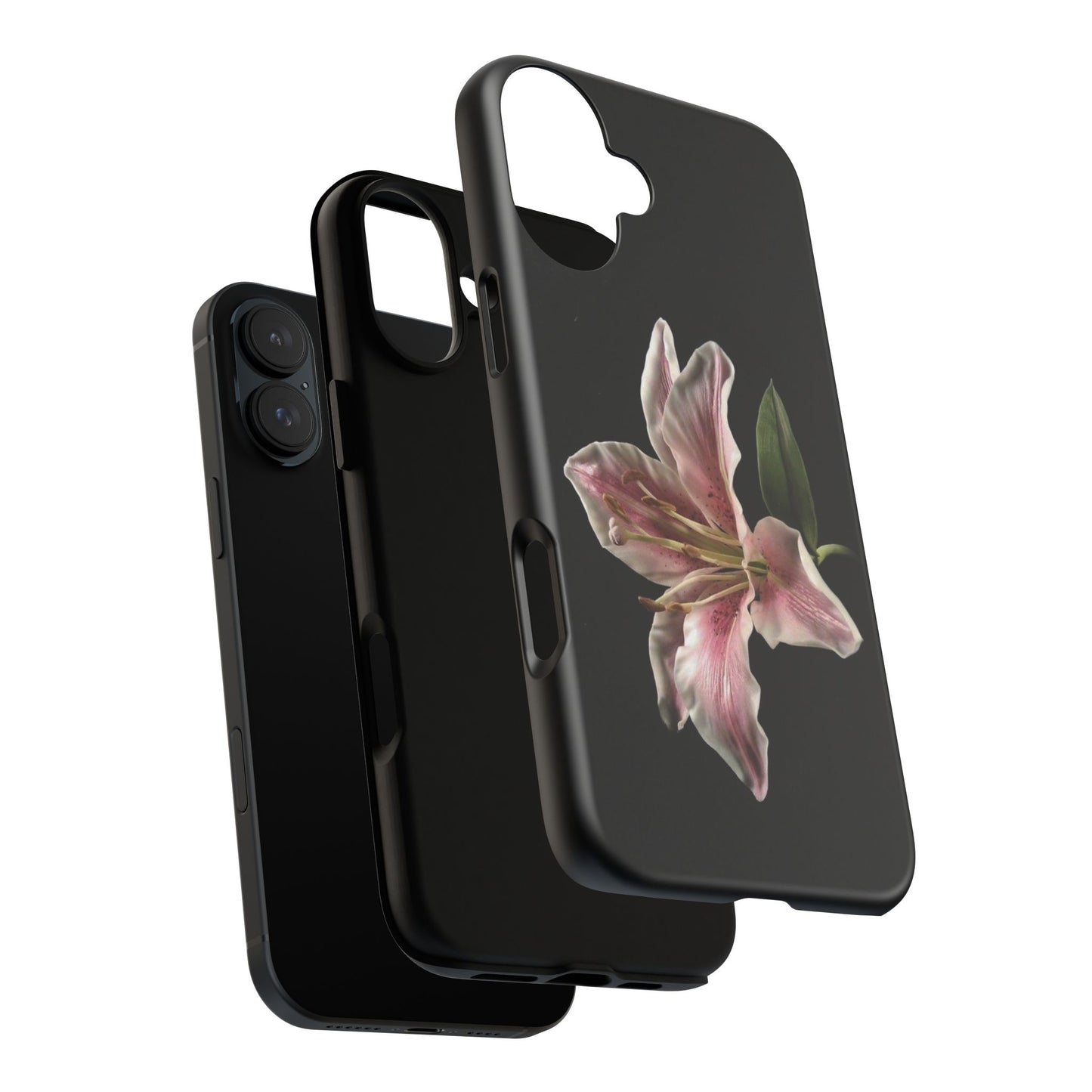 Pink Lily Tough Phone Case — Slim Protective Floral iPhone Cover