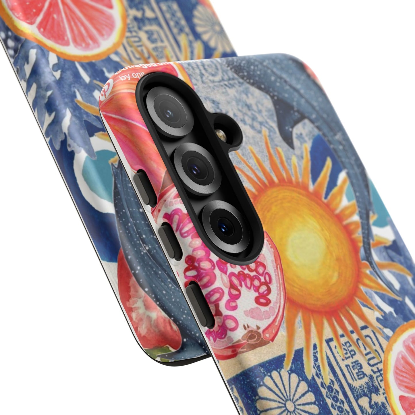 Tough Cases — Tropical Citrus Sun & Dolphin Phone Case