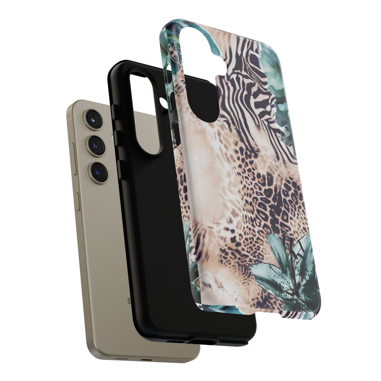 Tough Cases - Tropical Leopard & Zebra Phone Case