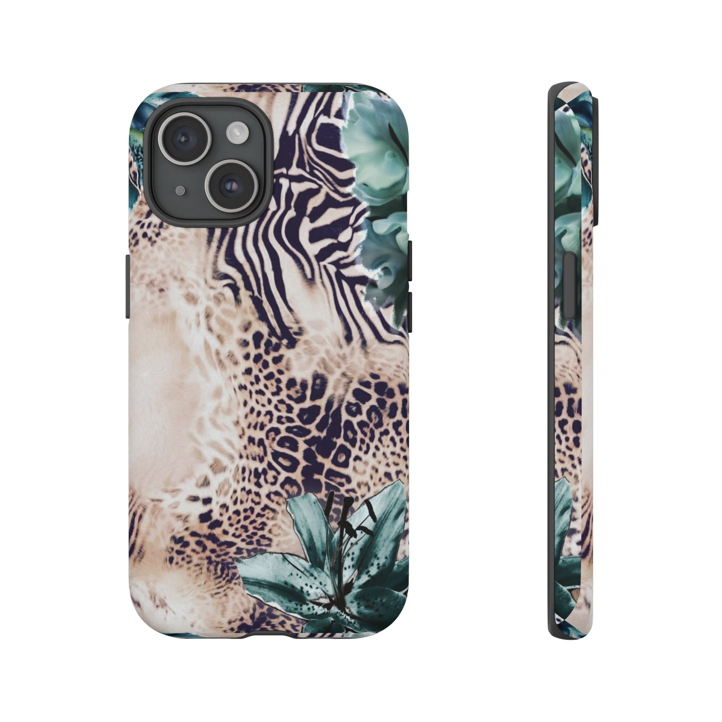 Tough Cases - Tropical Leopard & Zebra Phone Case