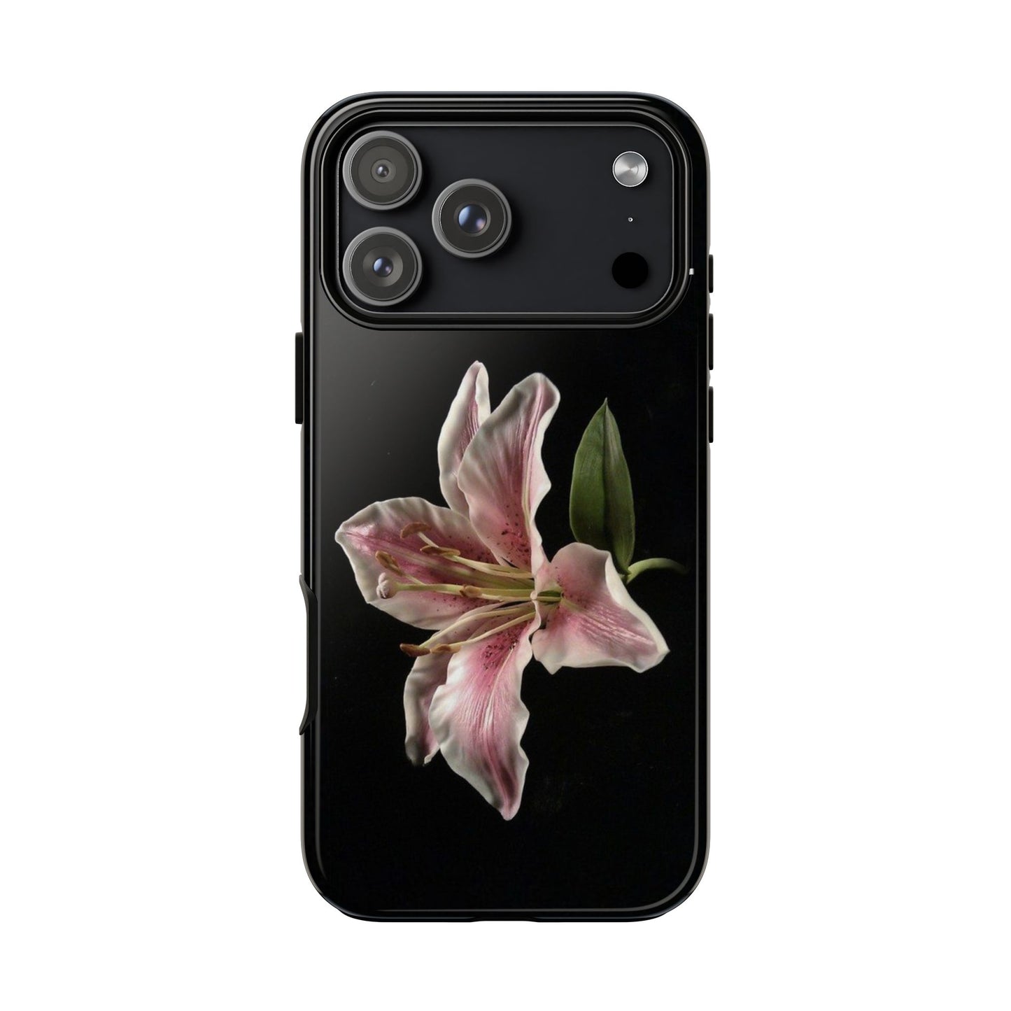 Pink Lily Tough Phone Case — Slim Protective Floral iPhone Cover