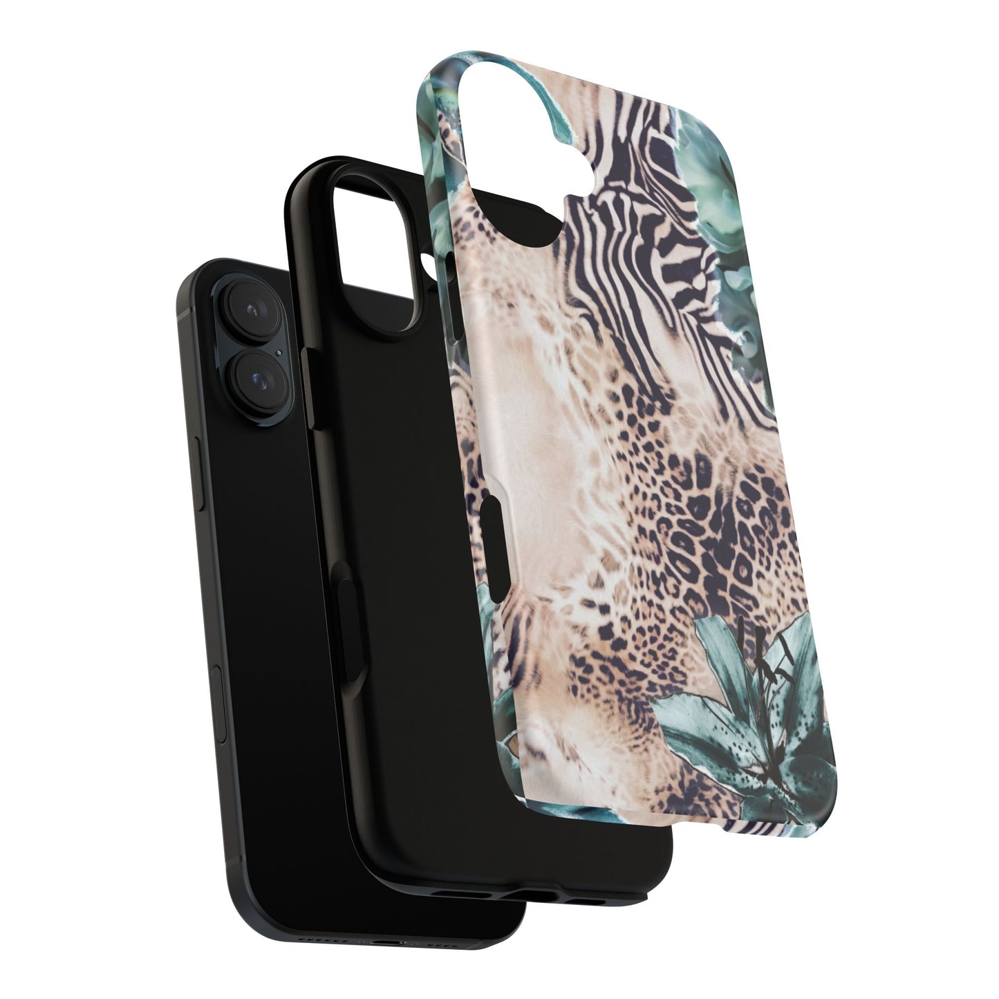 Tough Cases - Tropical Leopard & Zebra Phone Case