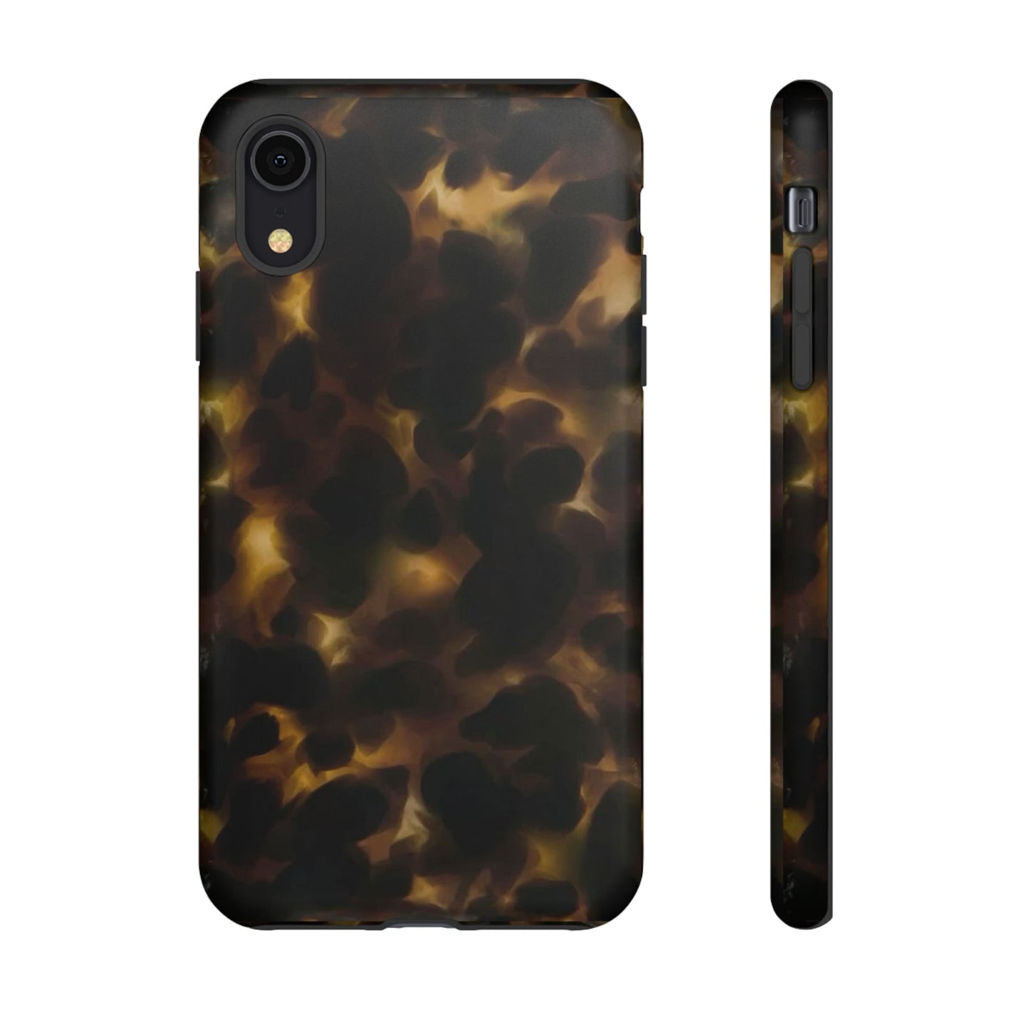 Tortoiseshell Phone Case — Protective Tough Case with Classic Brown Pattern
