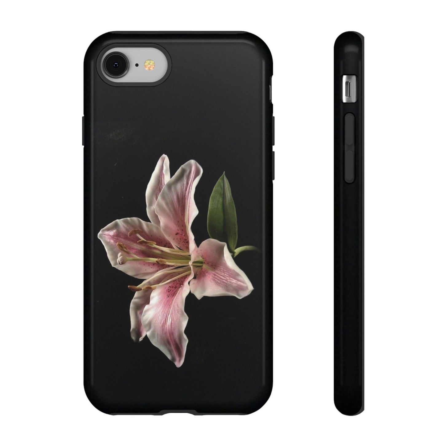 Pink Lily Tough Phone Case — Slim Protective Floral iPhone Cover