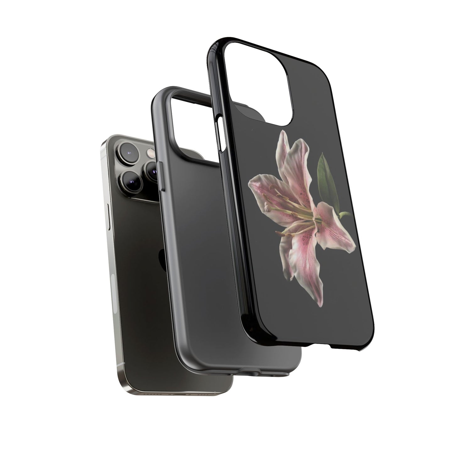 Pink Lily Tough Phone Case — Slim Protective Floral iPhone Cover