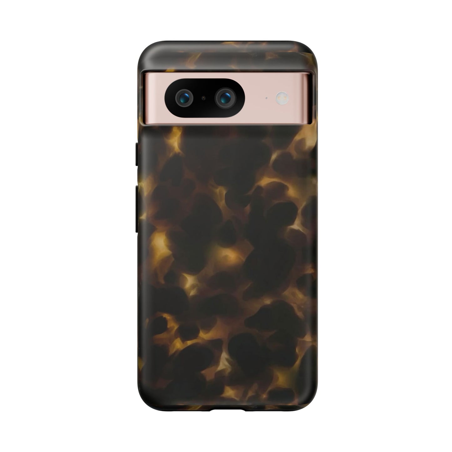 Tortoiseshell Phone Case — Protective Tough Case with Classic Brown Pattern