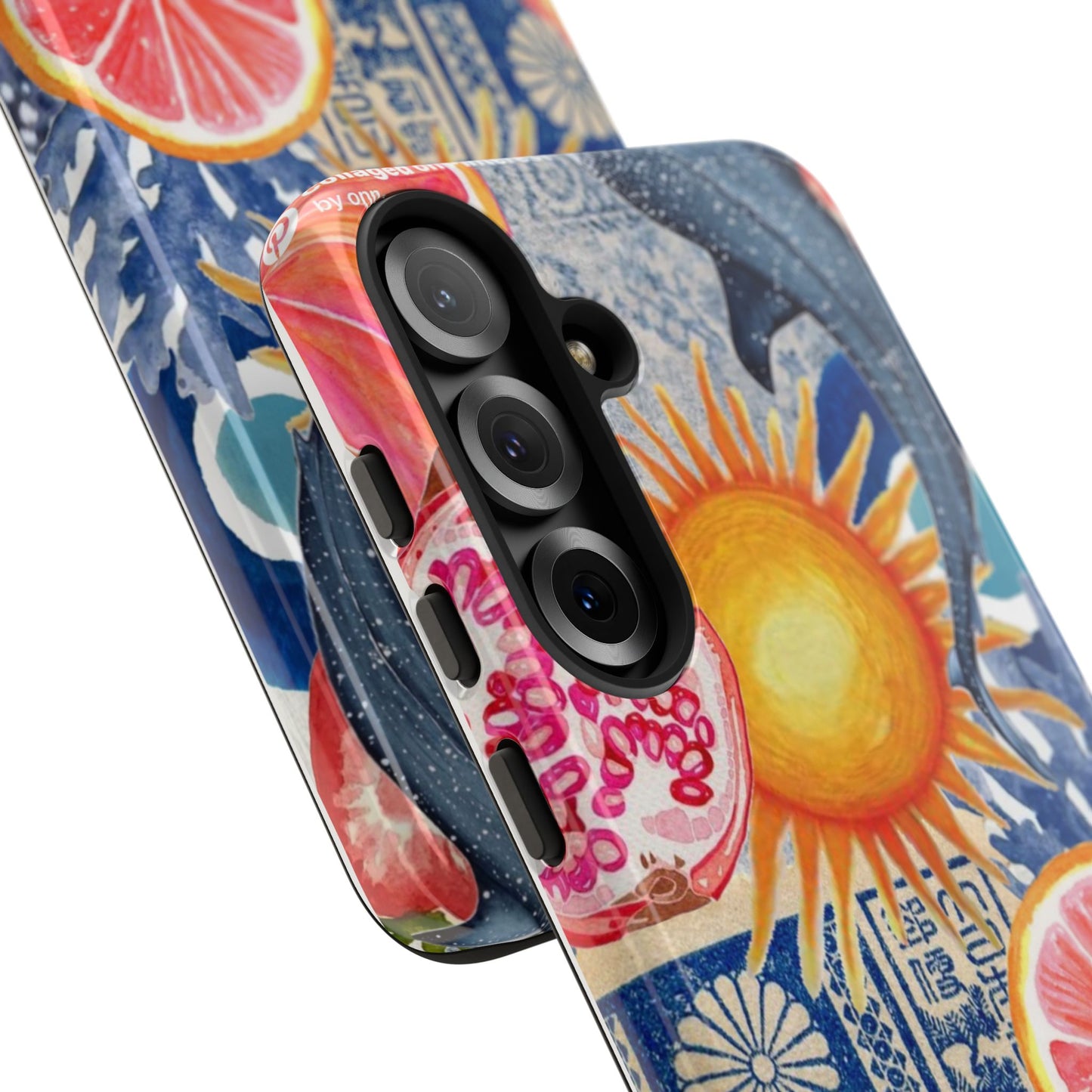 Tough Cases — Tropical Citrus Sun & Dolphin Phone Case