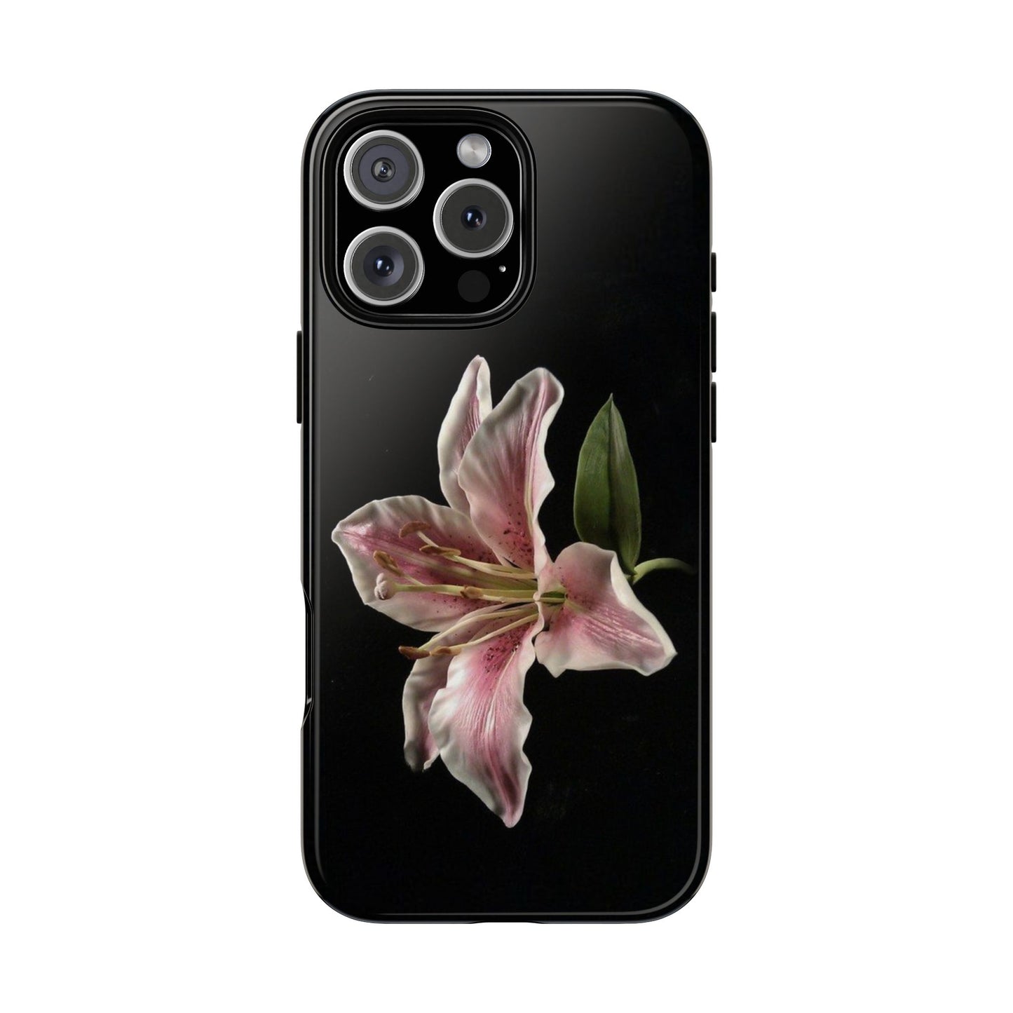 Pink Lily Tough Phone Case — Slim Protective Floral iPhone Cover