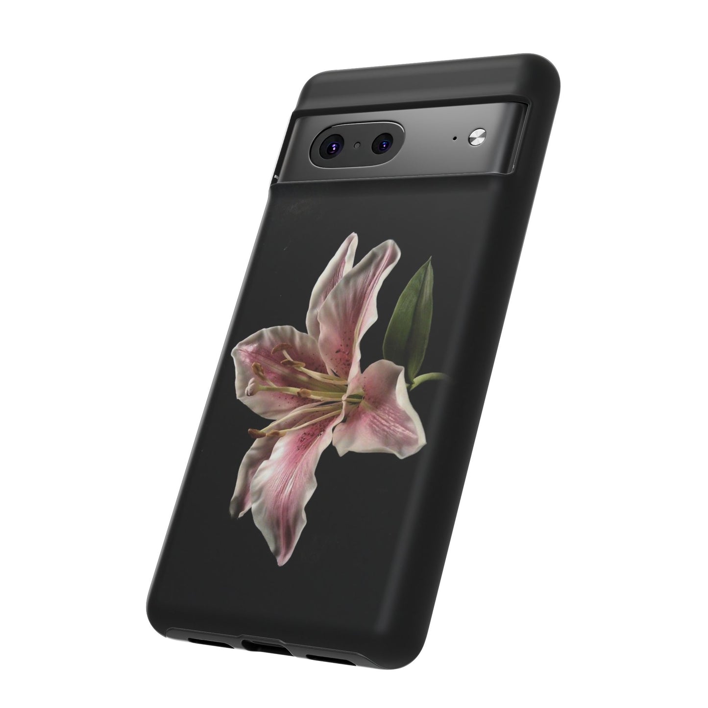 Pink Lily Tough Phone Case — Slim Protective Floral iPhone Cover
