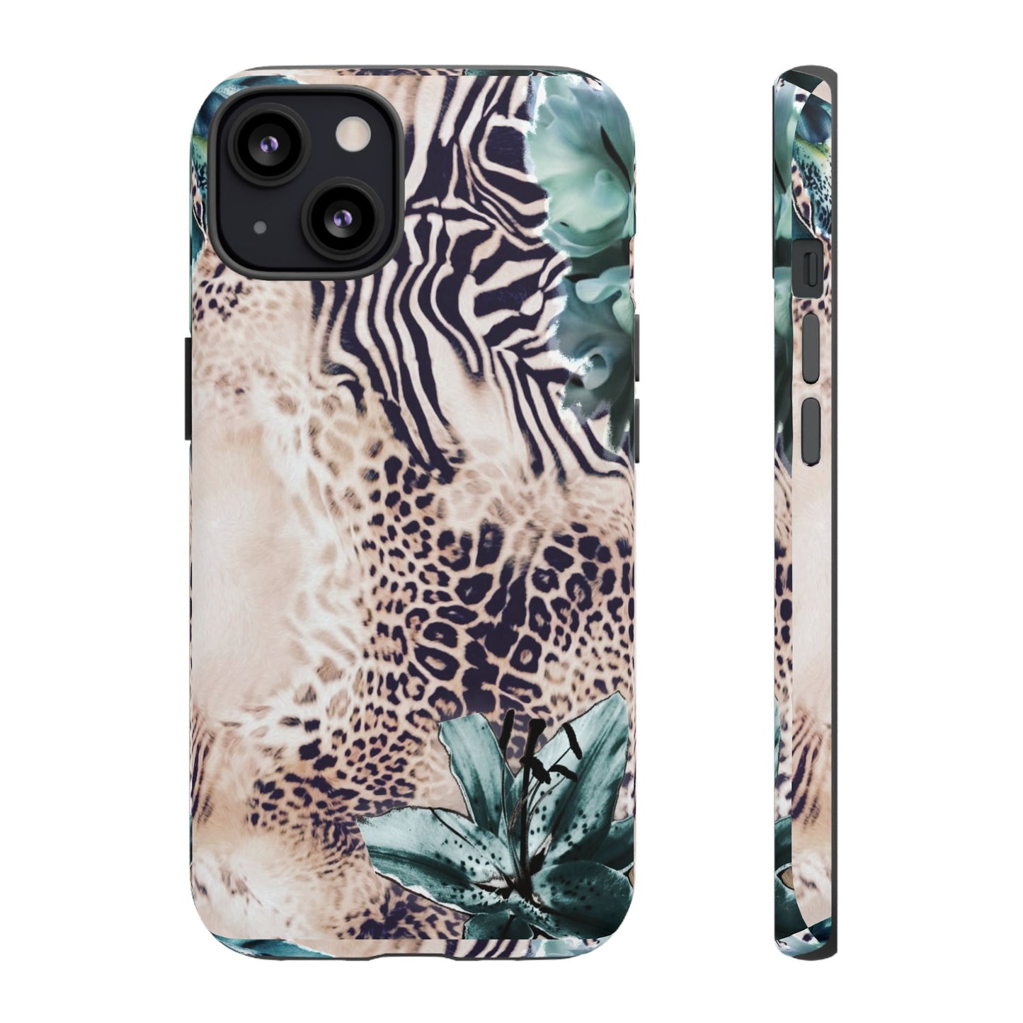 Tough Cases - Tropical Leopard & Zebra Phone Case