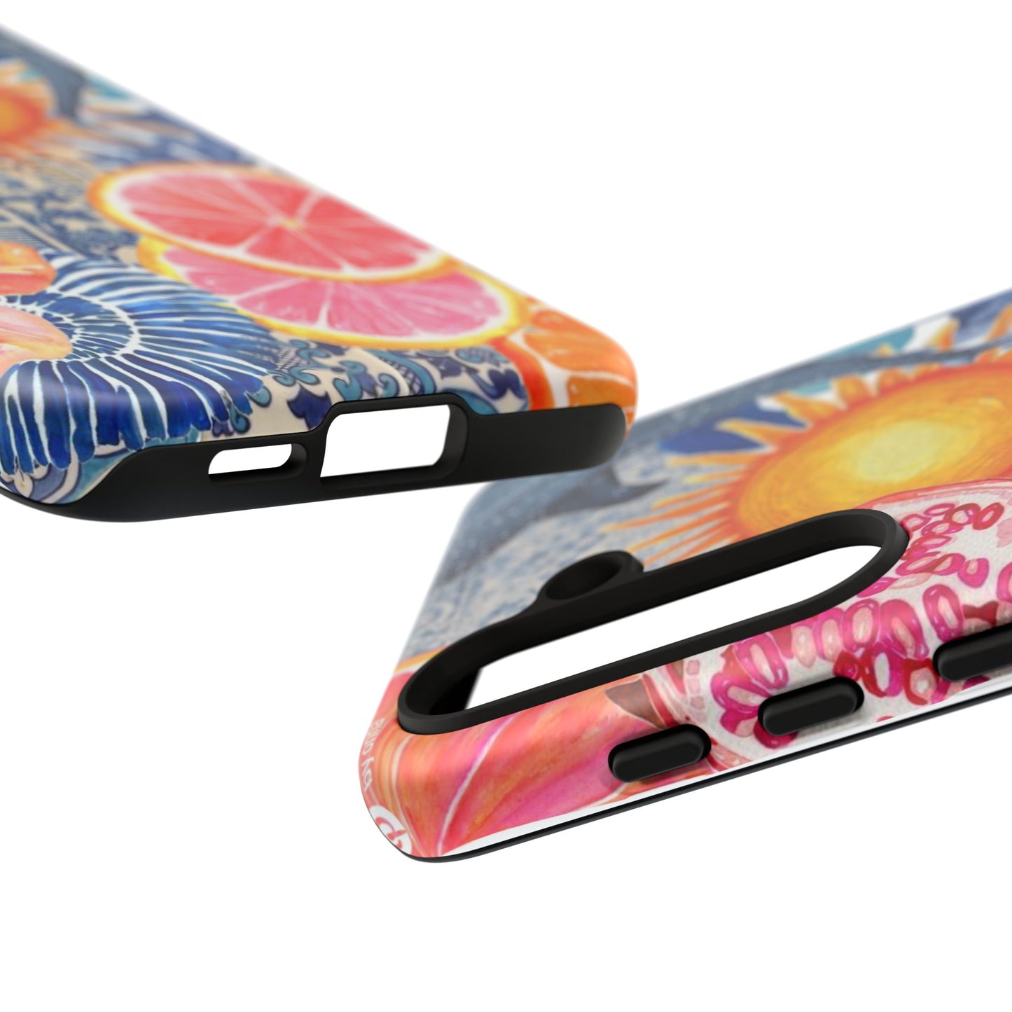Tough Cases — Tropical Citrus Sun & Dolphin Phone Case