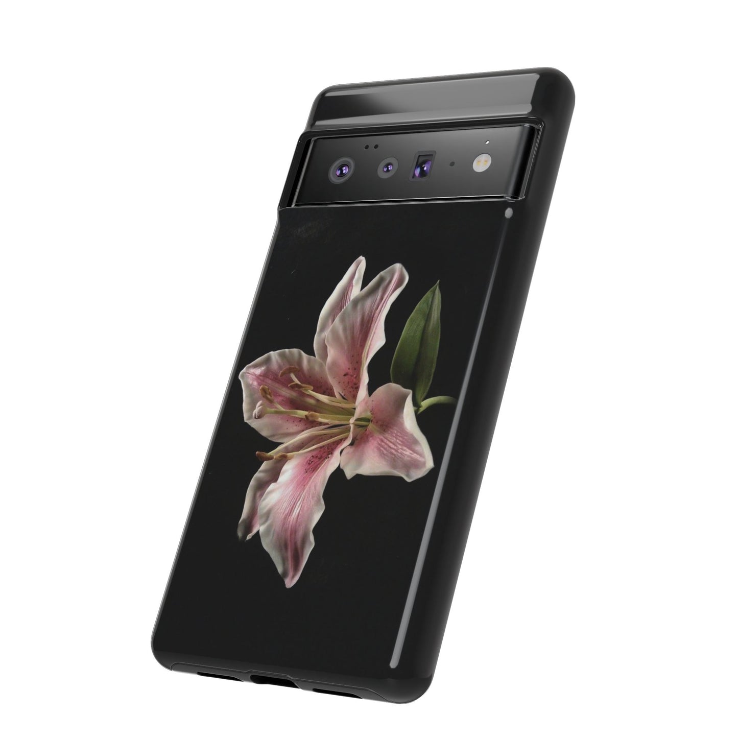 Pink Lily Tough Phone Case — Slim Protective Floral iPhone Cover