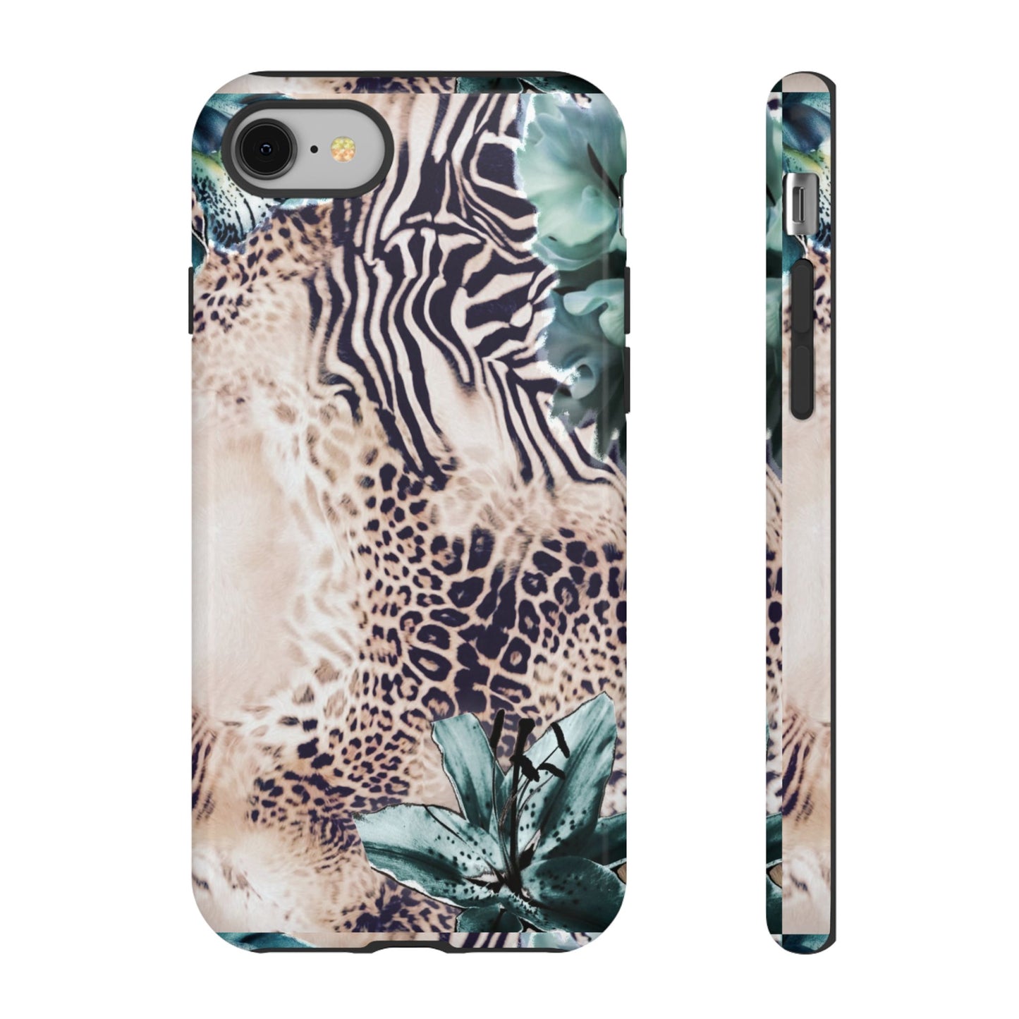 Tough Cases - Tropical Leopard & Zebra Phone Case