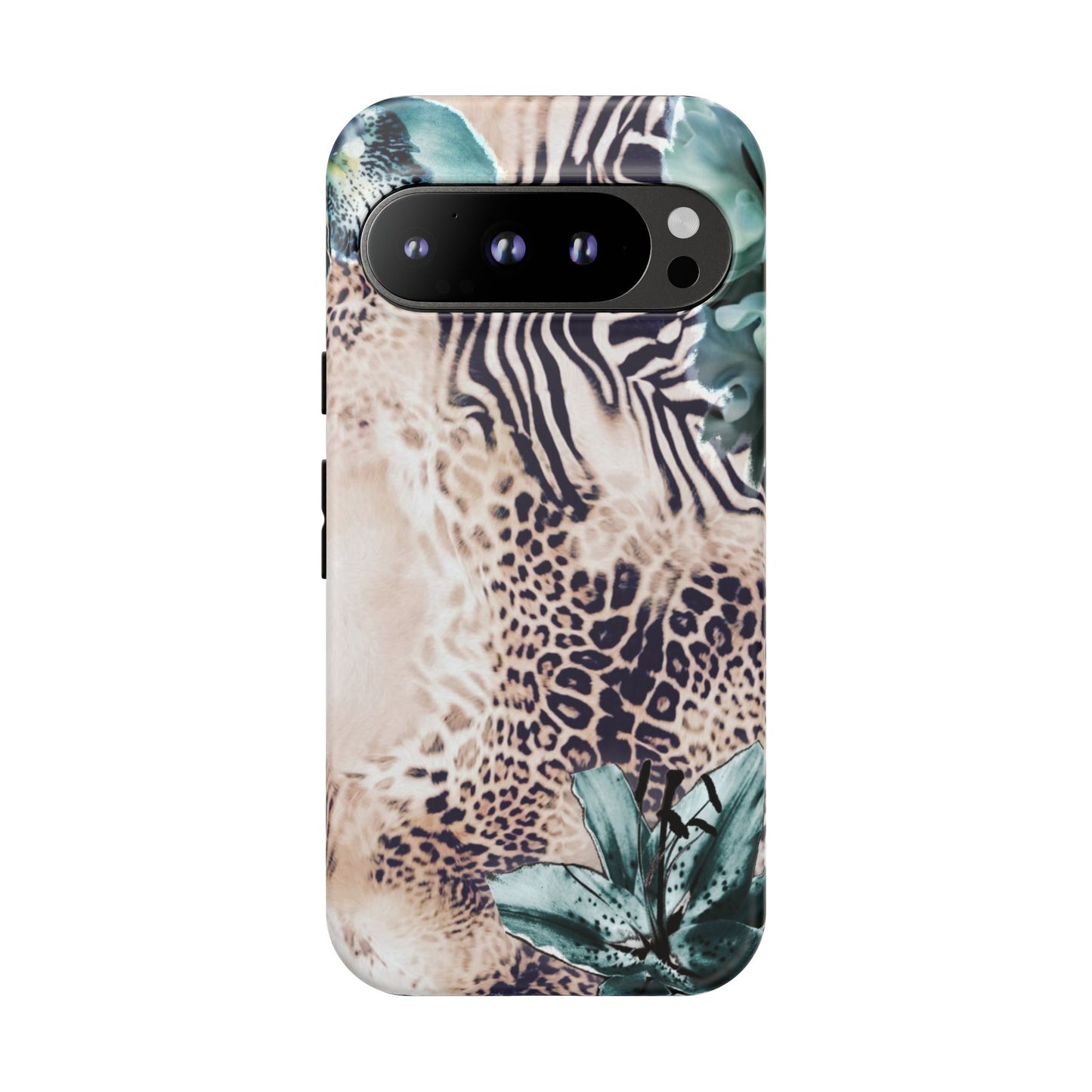 Tough Cases - Tropical Leopard & Zebra Phone Case